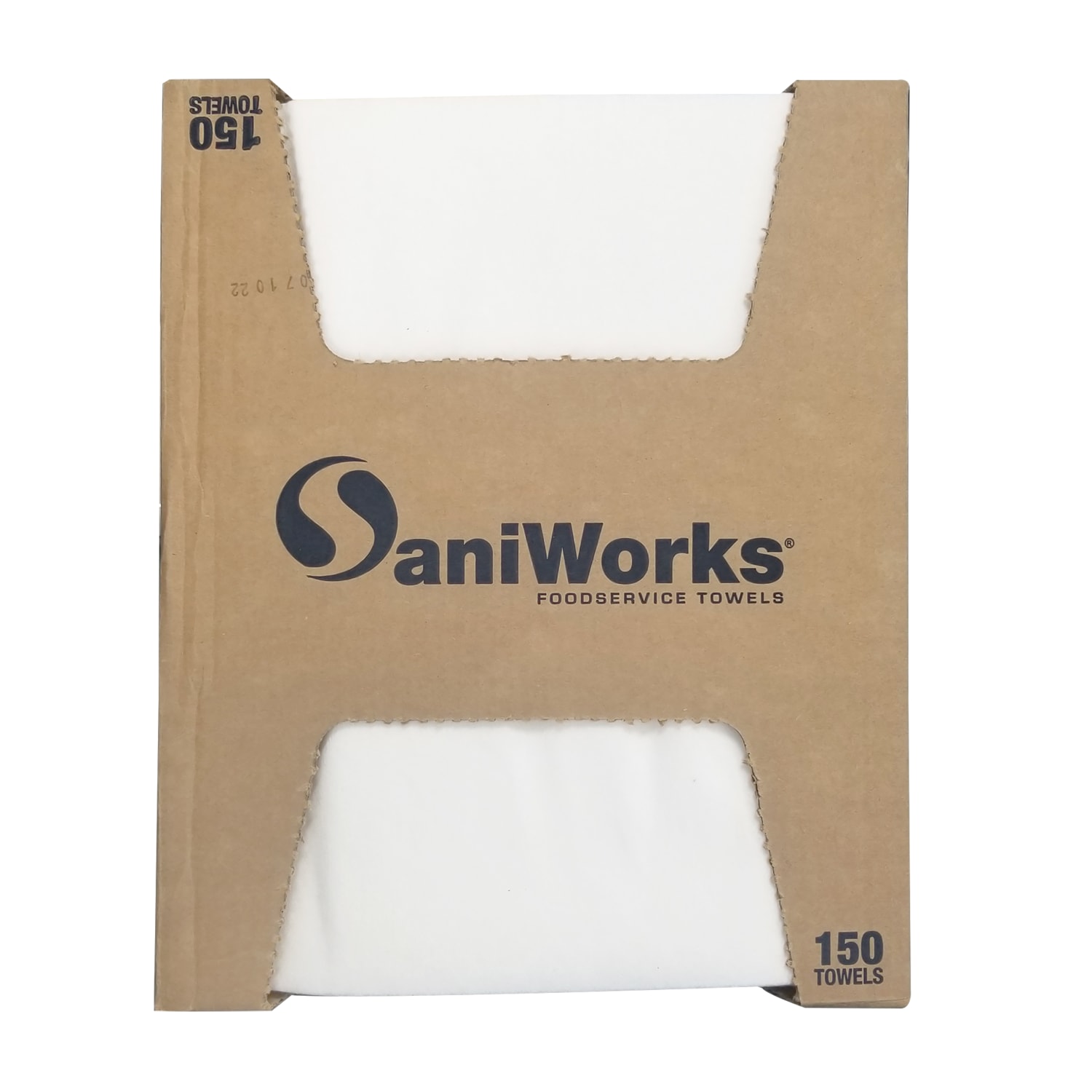 Hospeco SaniWorks Deluxe Towels, 13inH x 21inD, White, Pack Of 150 Towels - Image 4