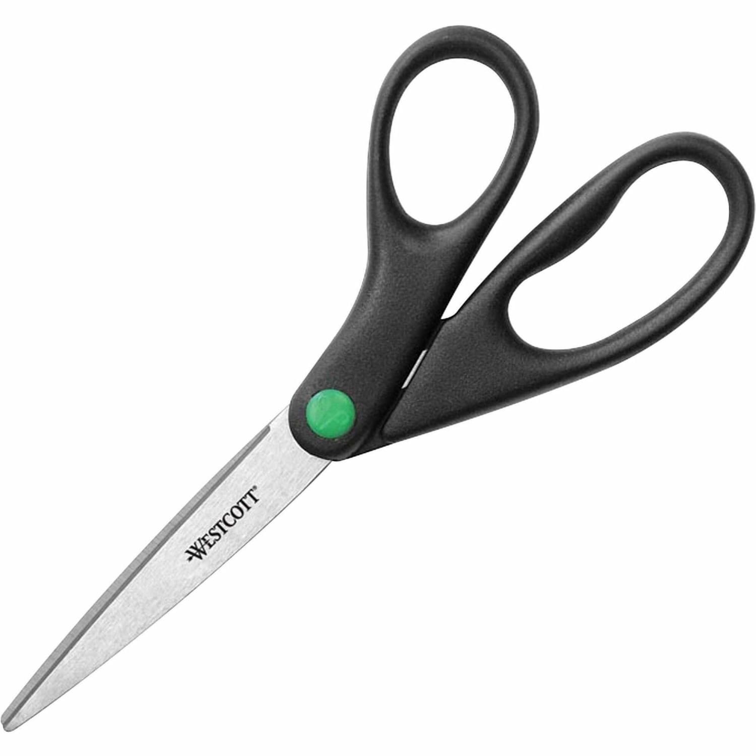 Westcott KleenEarth 8in Scissors, 70% Recycled, Pointed, Black - Image 3