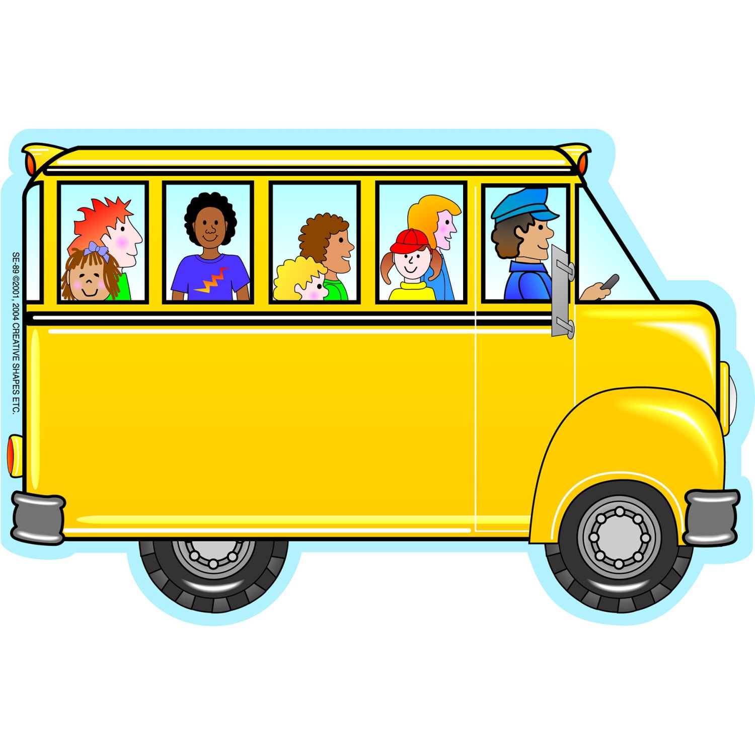 Creative Shapes Etc. Notepads, 5in x 7in, Bus With Kids, Pack Of 6 Notepads - Image 3