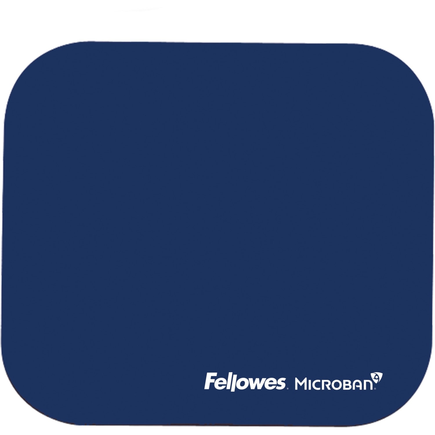Fellowes Mouse Pad With Microban, 8in x 9in, Blue, 1 Each