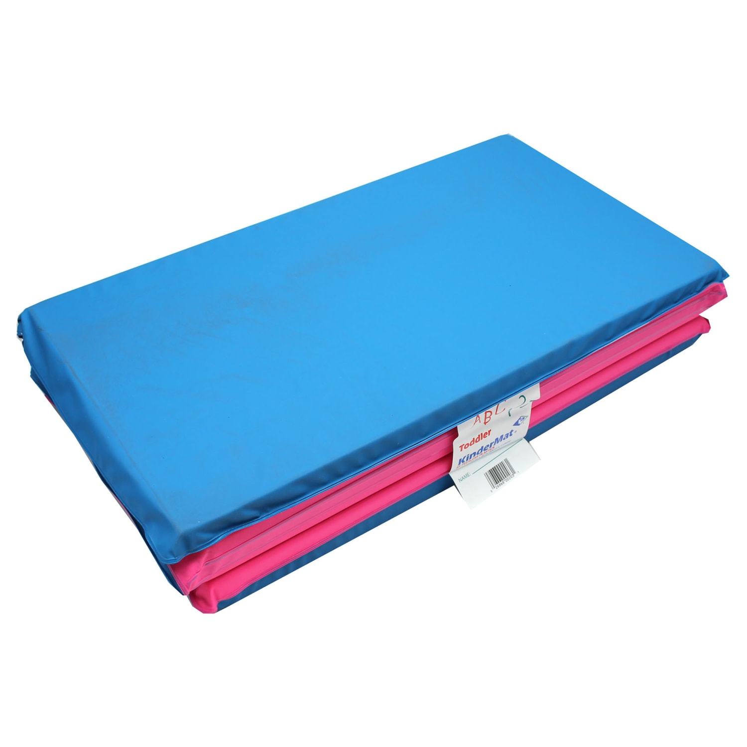 Peerless Plastics Toddler KinderMat With Pillow Section, 46in x 21in, Blue/Pink