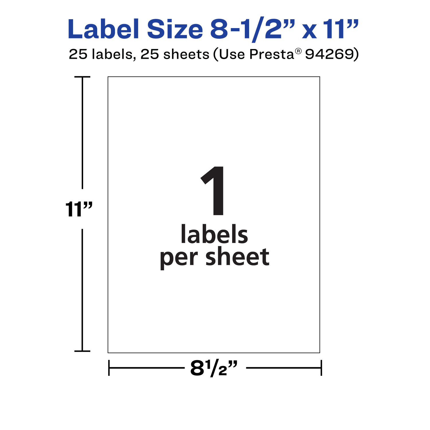 Avery Permanent Labels, 94269-WMP25, Rectangle, 8-1/2in x 11in, White, Pack Of 25 - Image 6