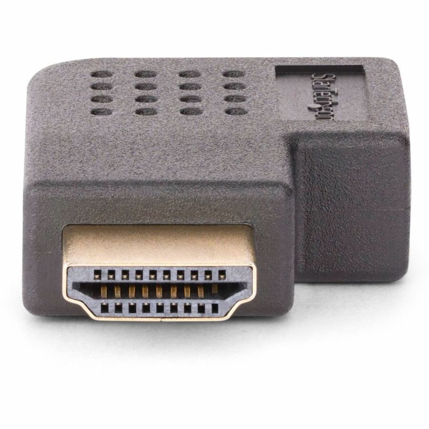 StarTech.com Right Angle HDMI 2.0 Adapter, Male to Female, Horizontal 90-Degree Angled HDMI Port Saver, 4K 60Hz, High Speed HDMI Connector Extension - Image 4