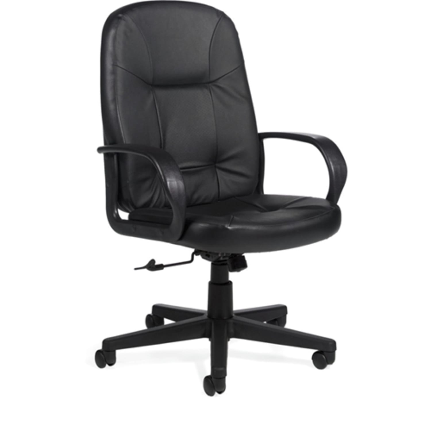 Global Arno Bonded Leather High-Back Chair, Black - Image 3