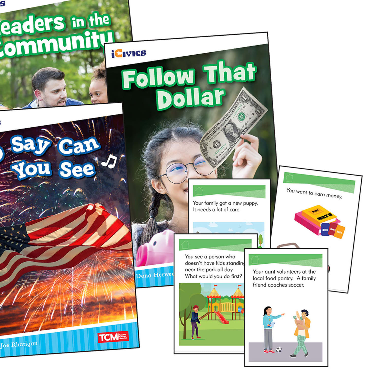 Teacher Created Materials iCivics: Leadership & Responsibility 5-Book Set & Game Cards, Grade 2 - Image 4