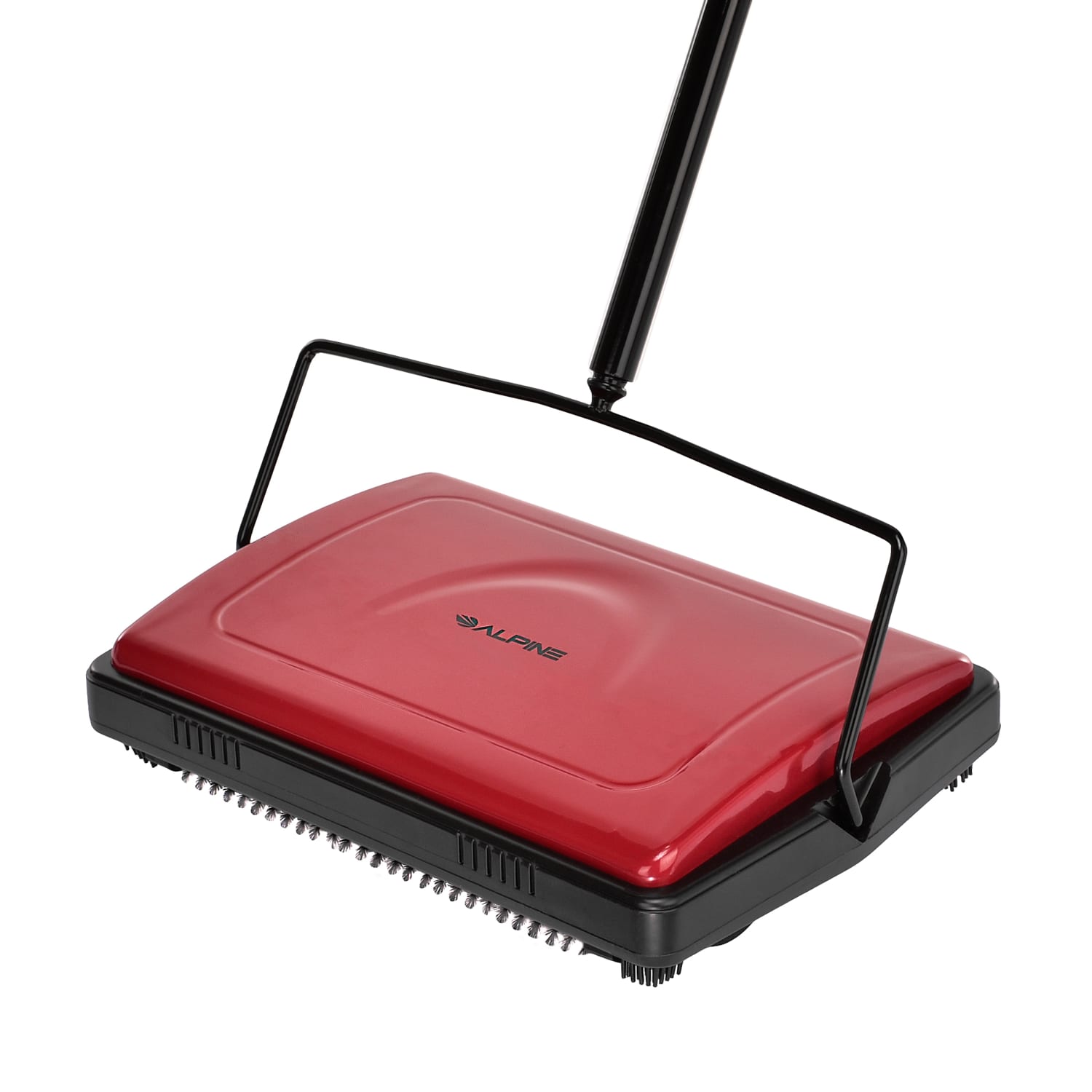 Alpine Manual Triple Brush Floor And Carpet Sweepers, Red, Pack Of 2 Sweepers - Image 4