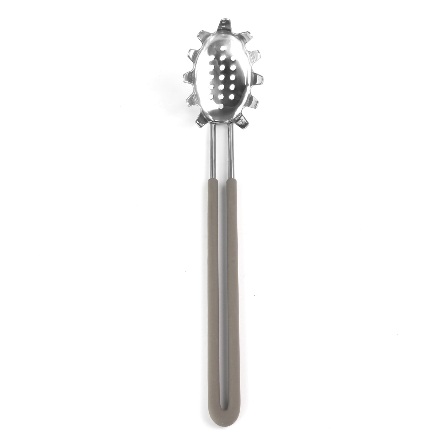 Martha Stewart Stainless Steel Pasta Server, Gray - Image 6