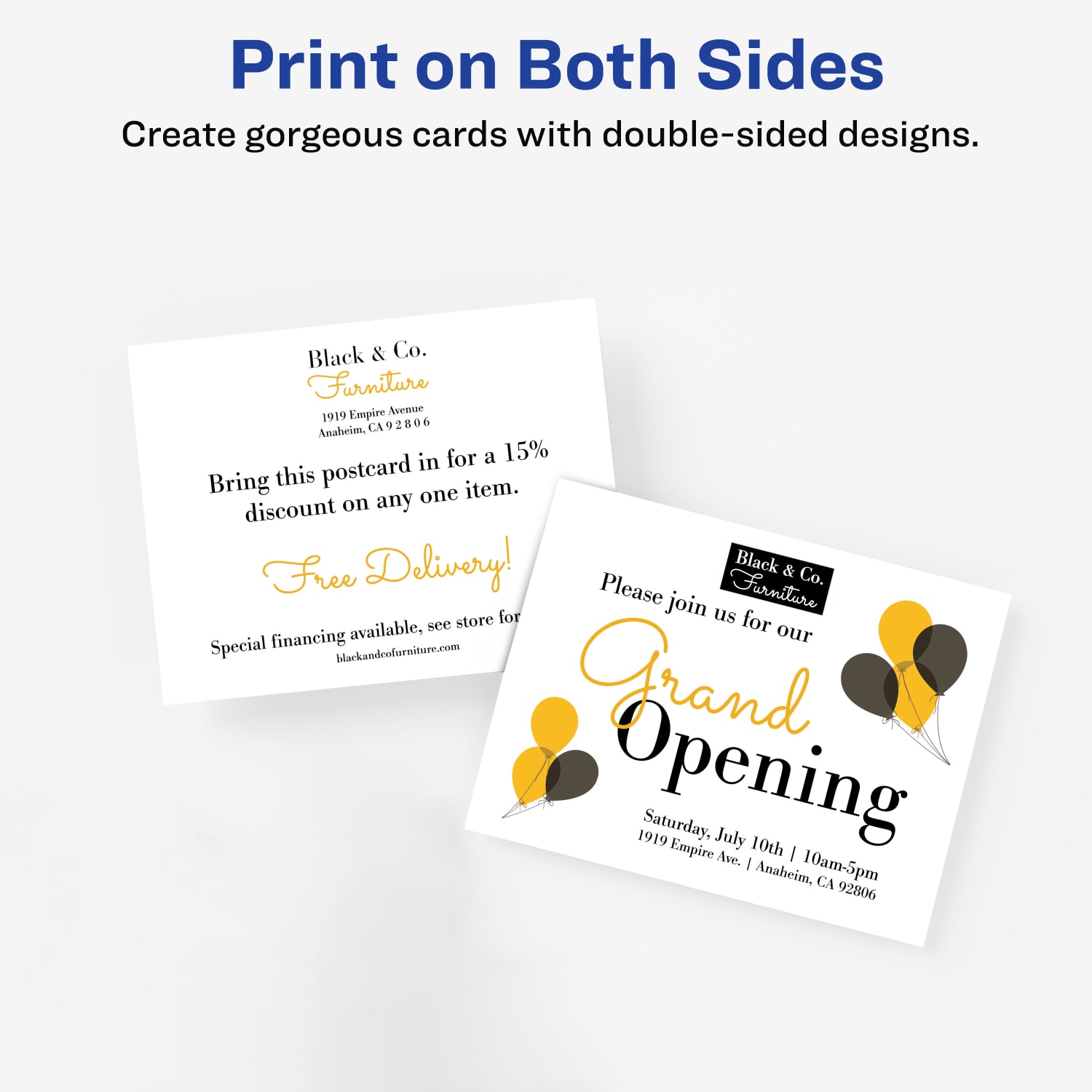 Avery Inkjet Postcards, 4 1/4in x 5 1/2in, Matte White, Box of 200 - Image 4