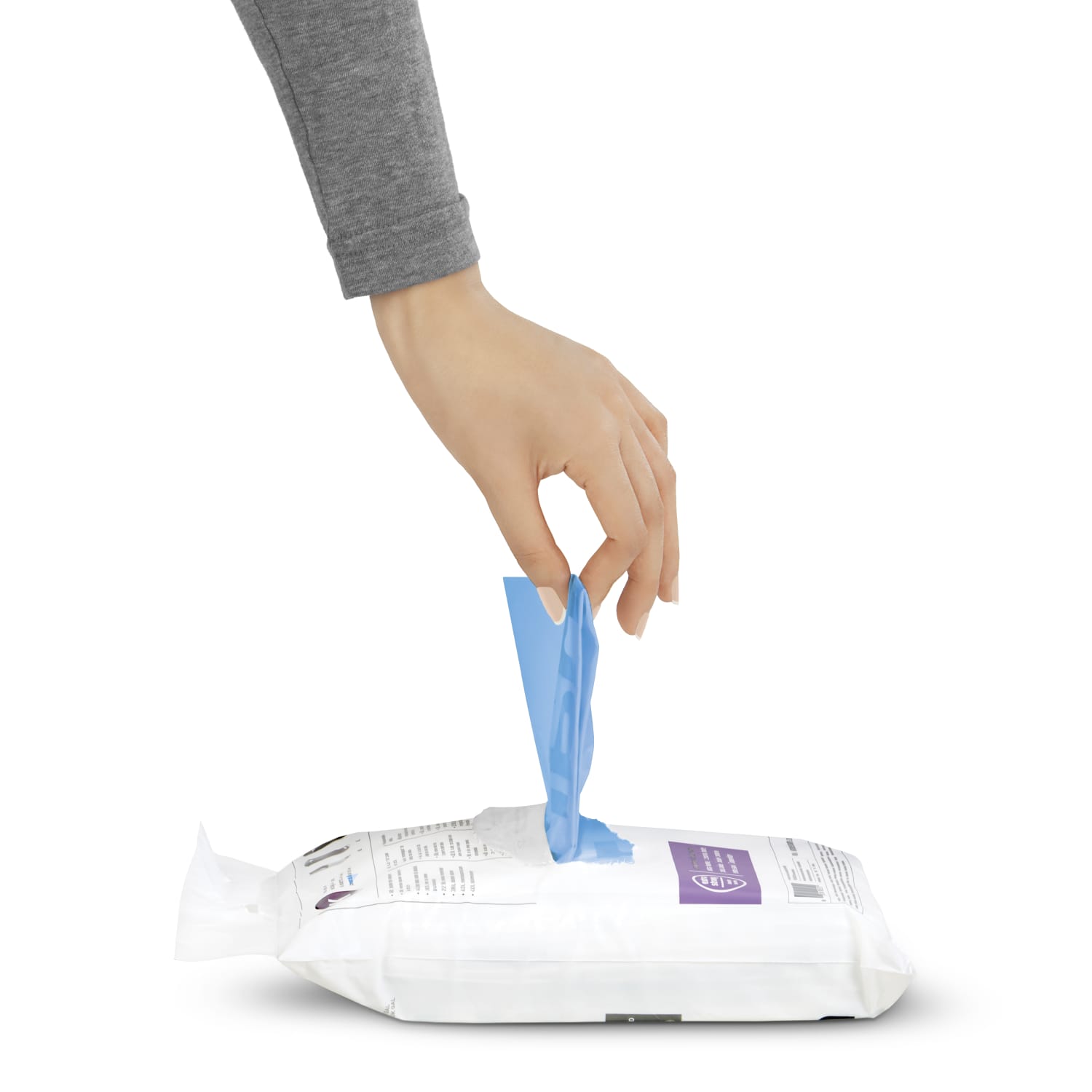 simplehuman Custom-Fit 0.03-mil Can Liners, 4.2 - 4.8 Gallons, Blue, Pack Of 240 - Image 4