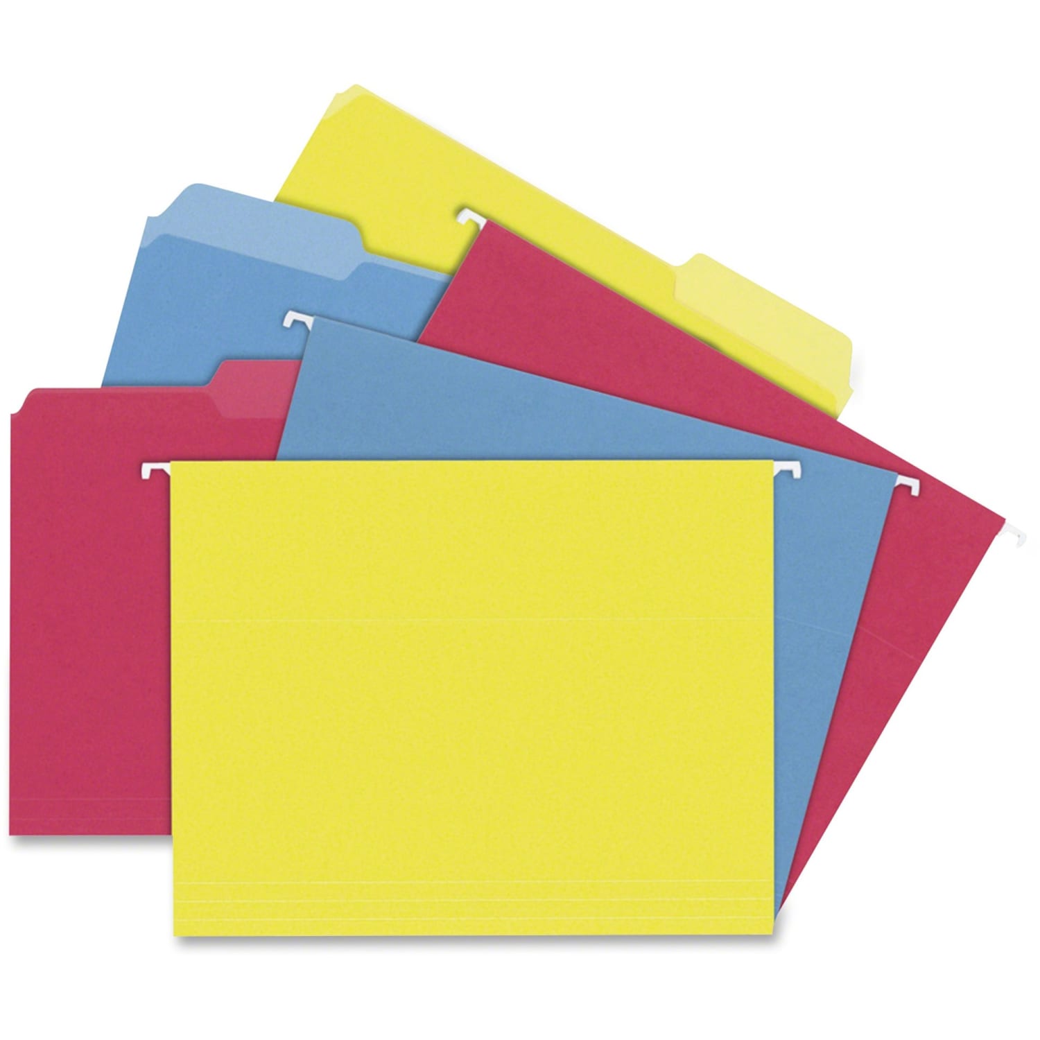 TOPS 1/3 Tab Cut Letter Hanging Folder - 8 1/2in x 11in - 3/4in Expansion - Stock - Assorted - 24 / Box - Image 3