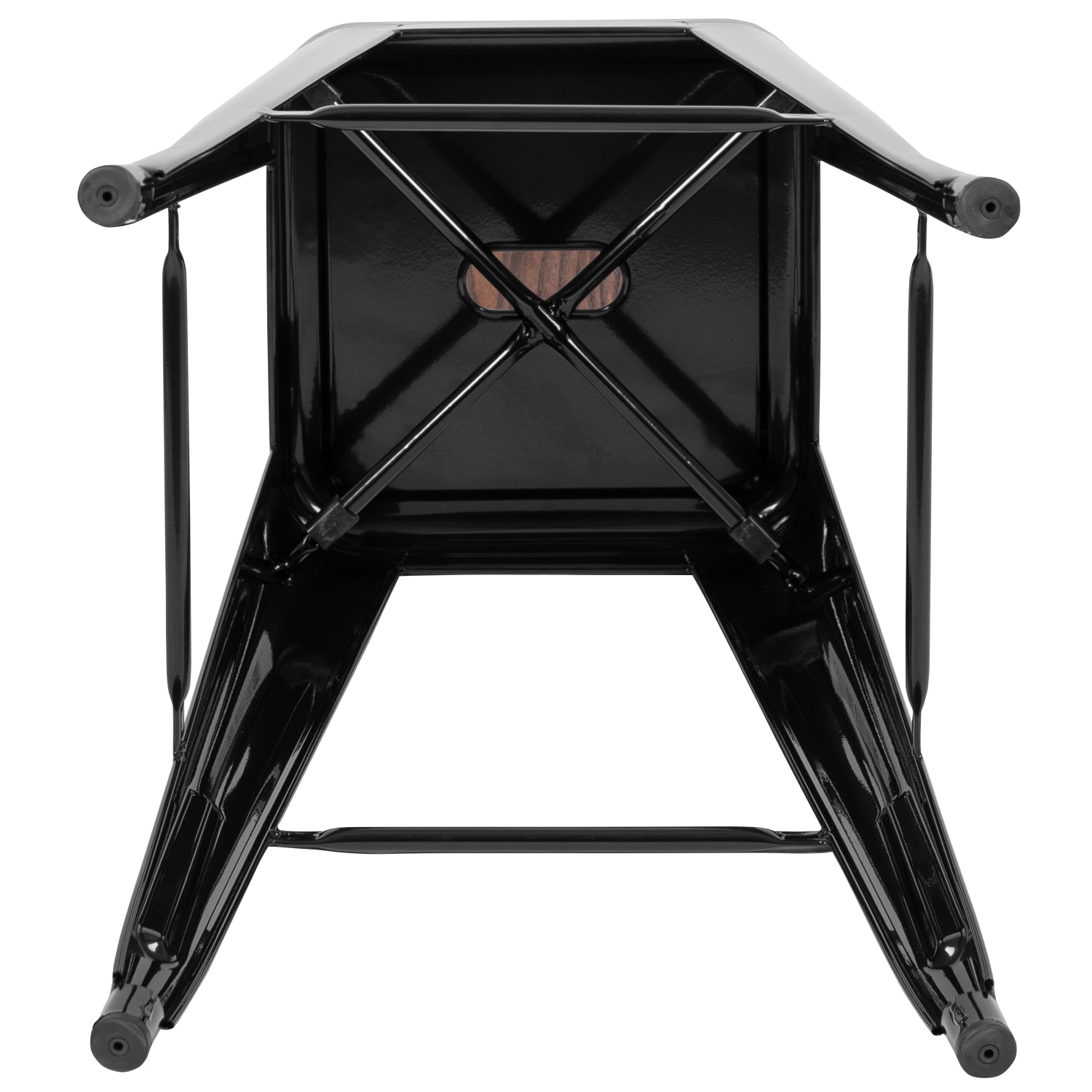 Flash Furniture 30in High Metal Indoor Bar Stool with Wood Seat Stackable Set of 4 Black PopularChairscom Flash Furniture 30in High Metal Indoor Bar Stool with Wood Seat Stackable Set of 4 Black PopularChairscom