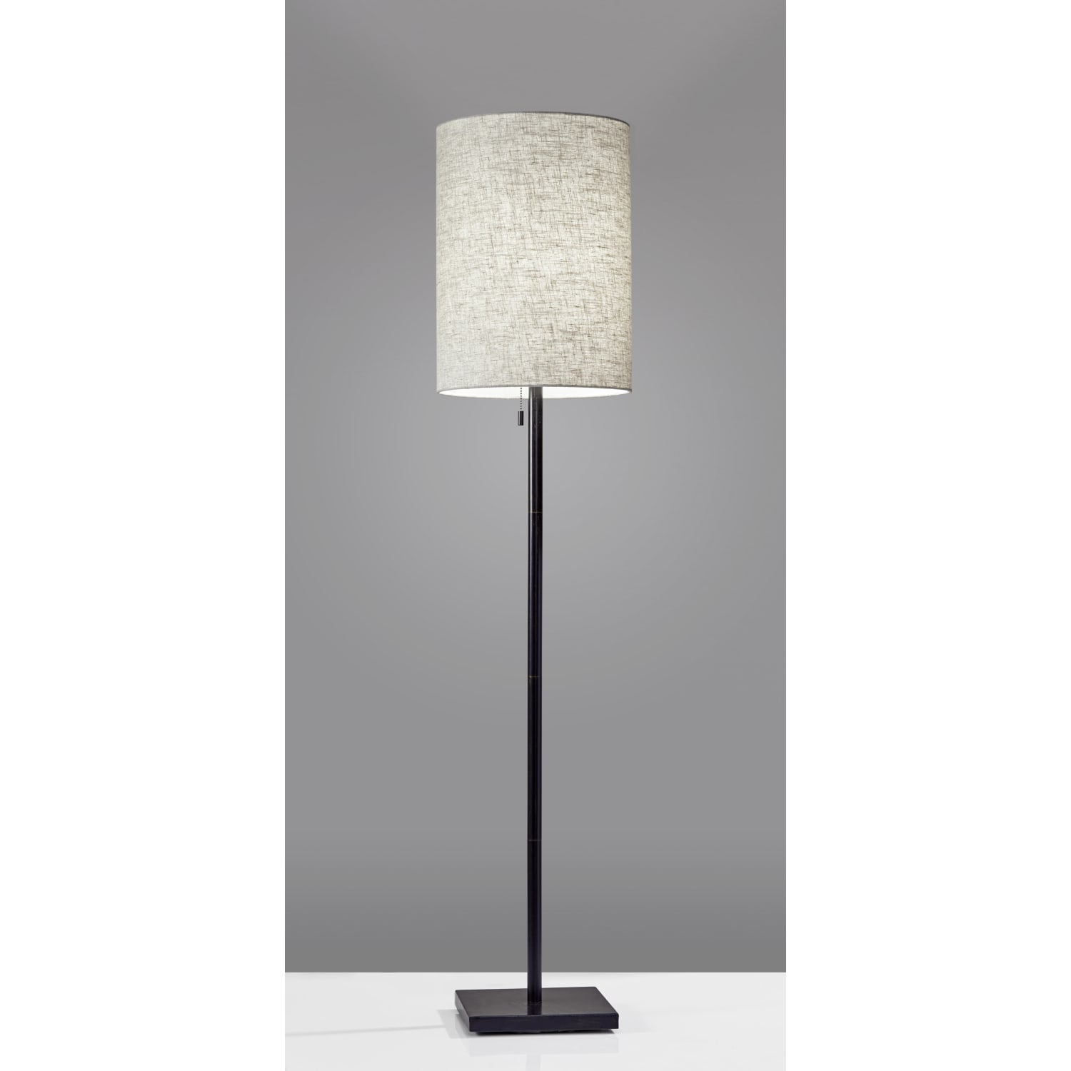 Adesso Liam Floor Lamp, 60-1/2inH, Natural Shade/Dark Bronze - Image 3