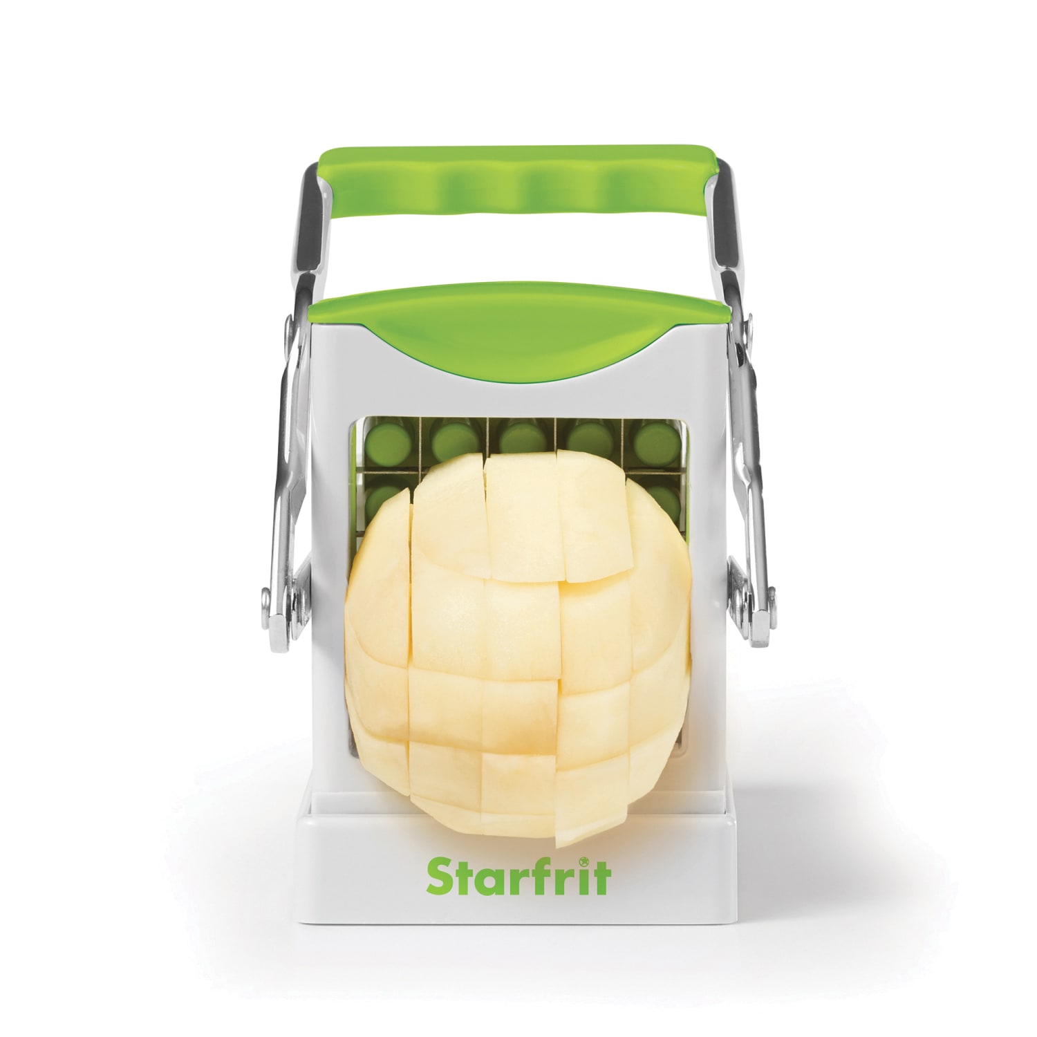 Starfrit Stainless Steel Fry Cutter, White/Green - Image 5