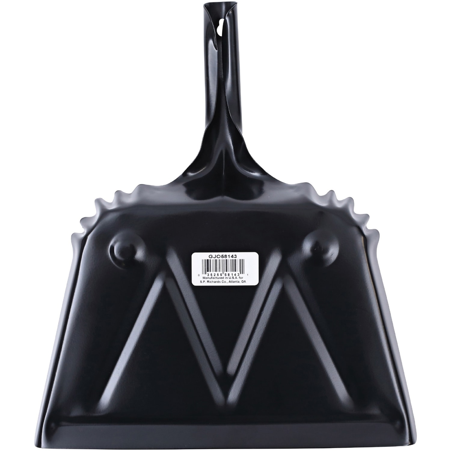 Genuine Joe Heavy-Duty Metal Dustpan - 12in Wide - Steel - Black - 1 Each - Image 5
