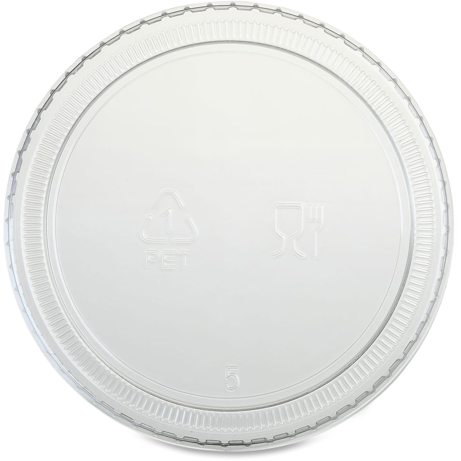 Genuine Joe Portion Cup Lid - 2.9in Diameter - Transparent, Clear - 50/Bag - 50 / Carton - Image 5