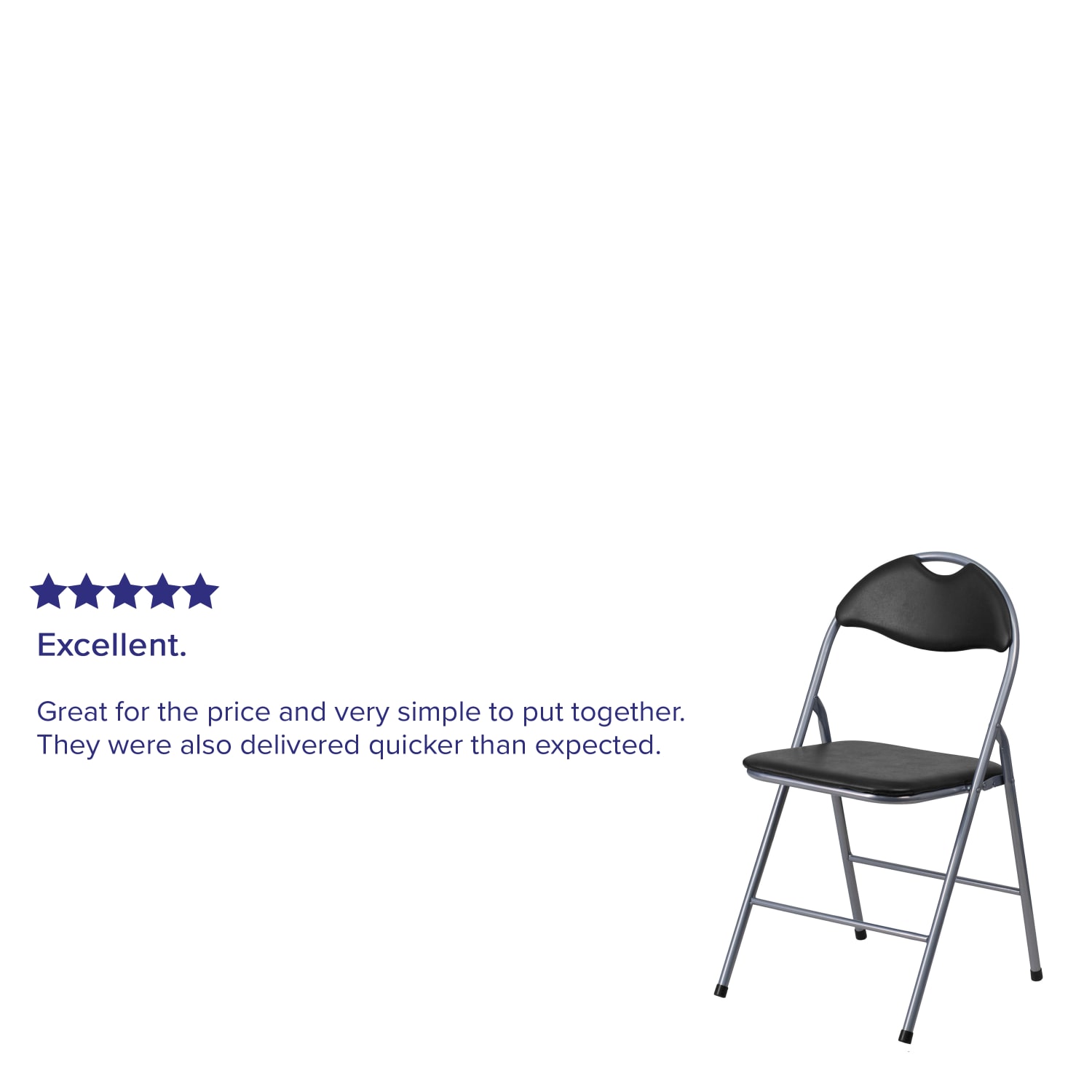 Flash Furniture Hercules Vinyl Metal Folding Chairs, Set Of 4 Folding Chairs, Black - Image 6