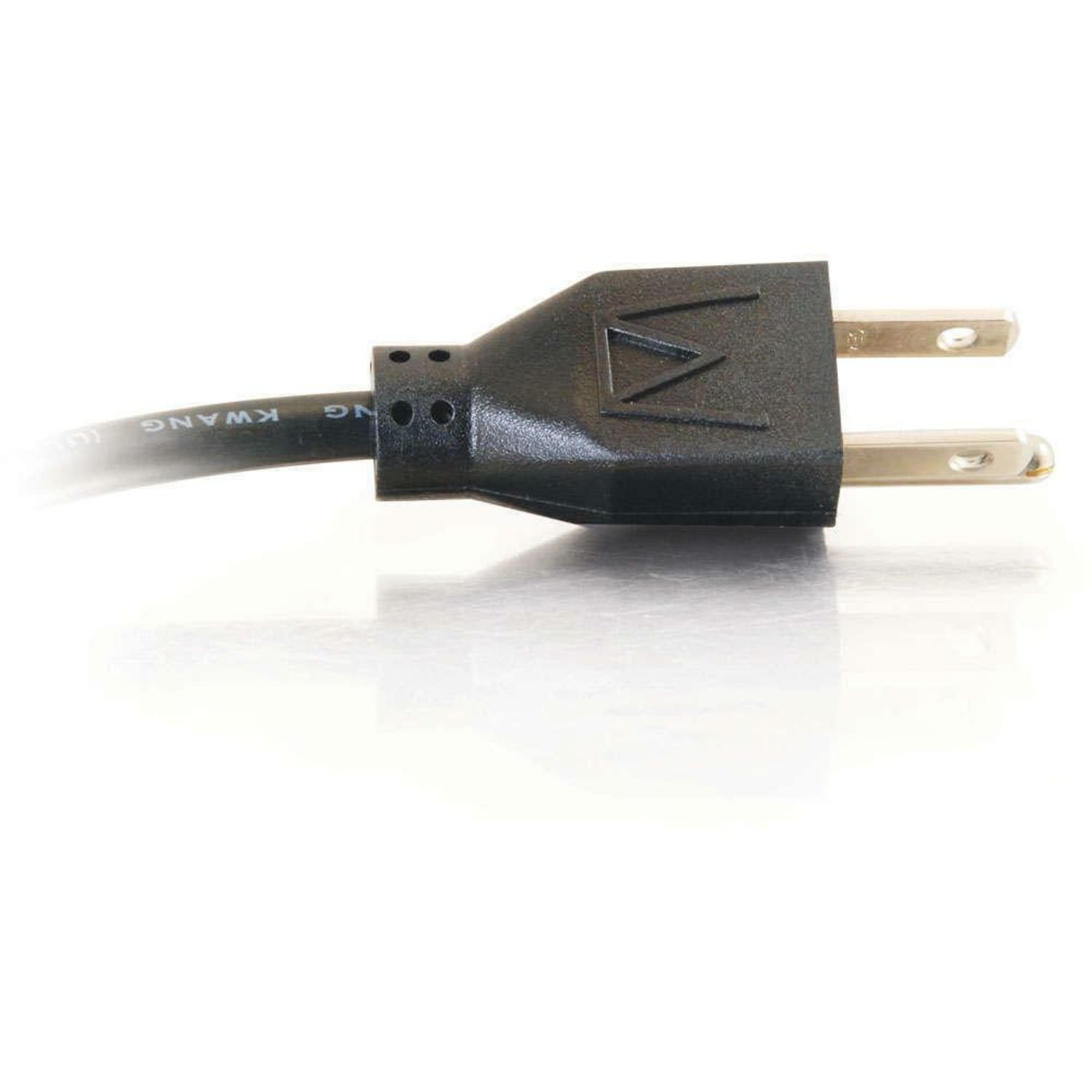 C2G 2ft 16 AWG Outlet Saver Power Extension Cord (NEMA 5-15P to NEMA 5-15R) - 2ft - Image 3