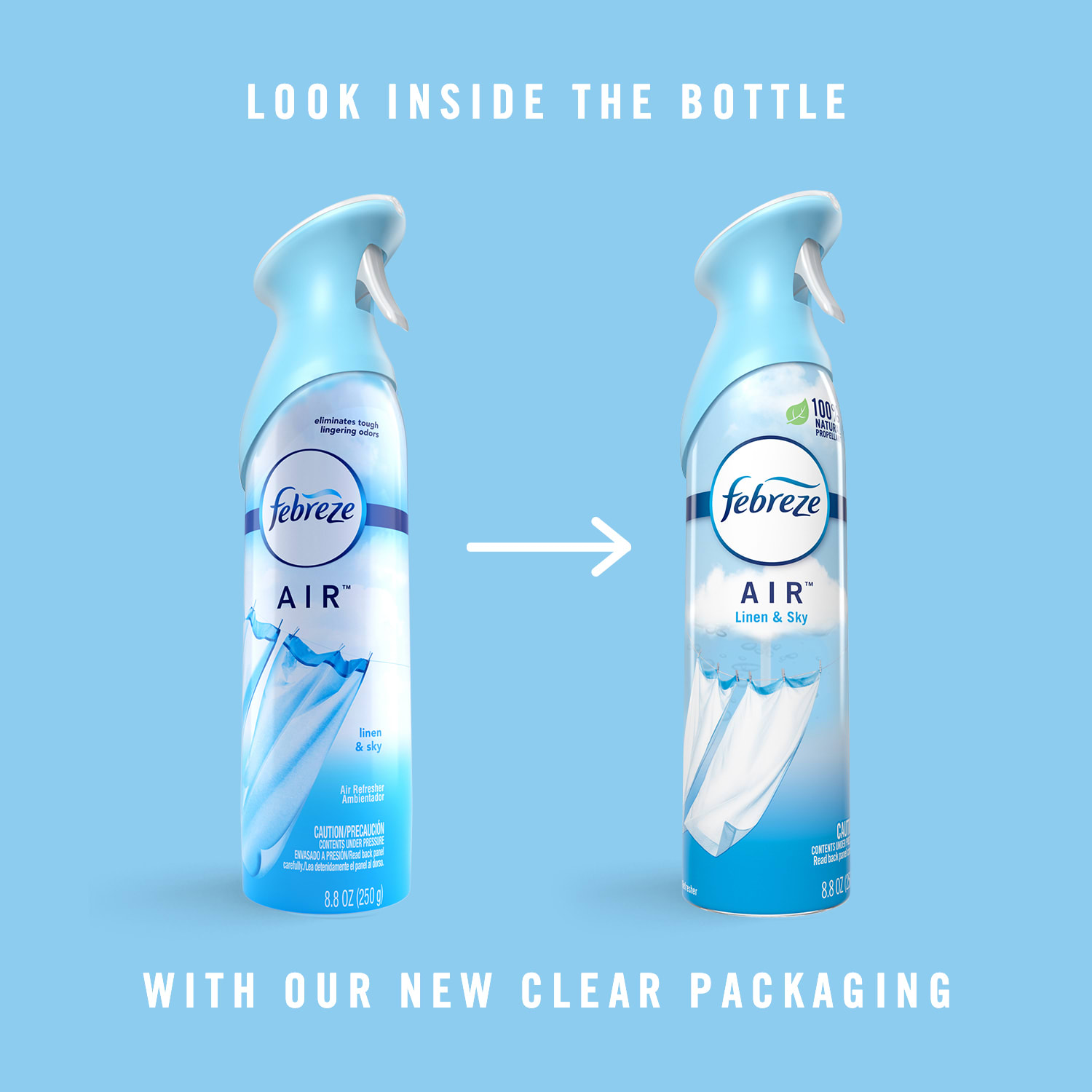 Febreze AIR Freshener Spray, Linen & Sky Scent, 8.8 Oz - Image 6