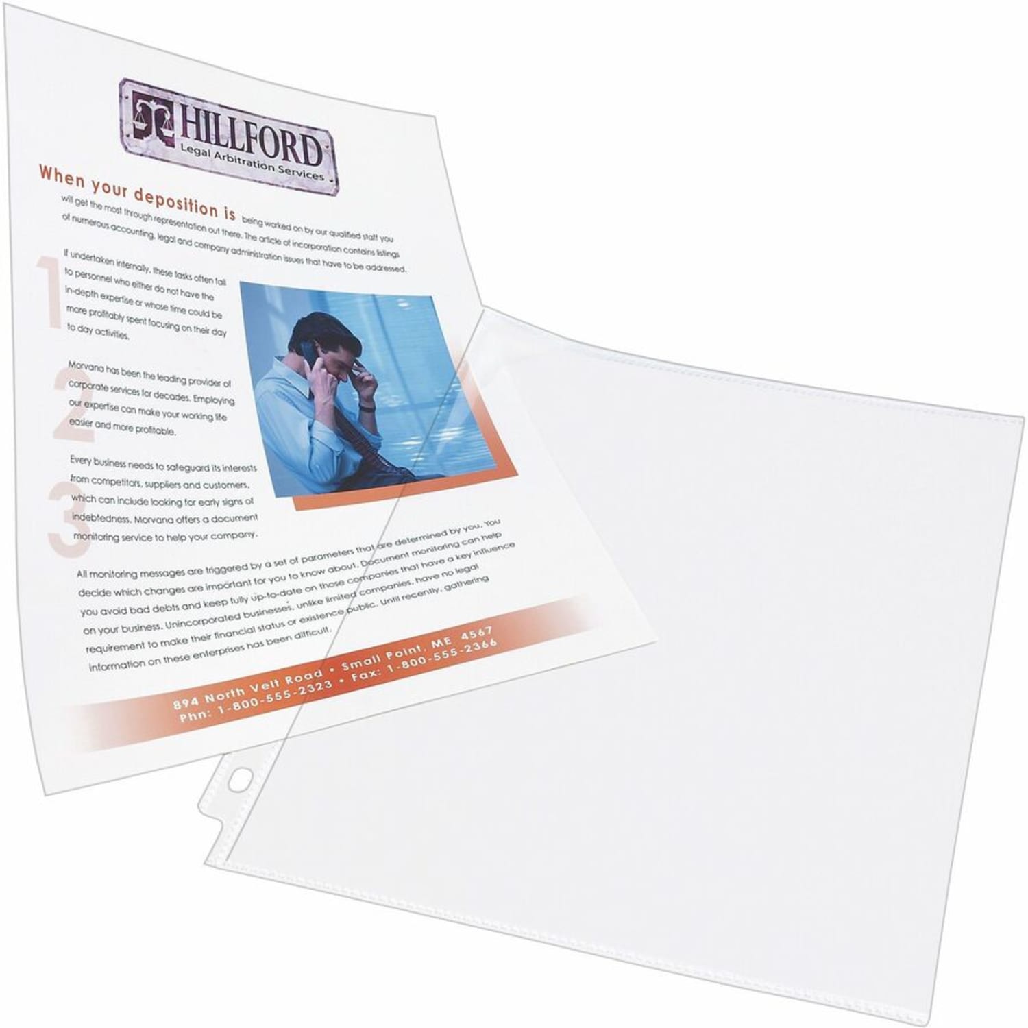 Avery Side Insert Sheet Protectors - For Letter 8 1/2in x 11in Sheet - Clear - Polypropylene - 25 / Pack - Image 5