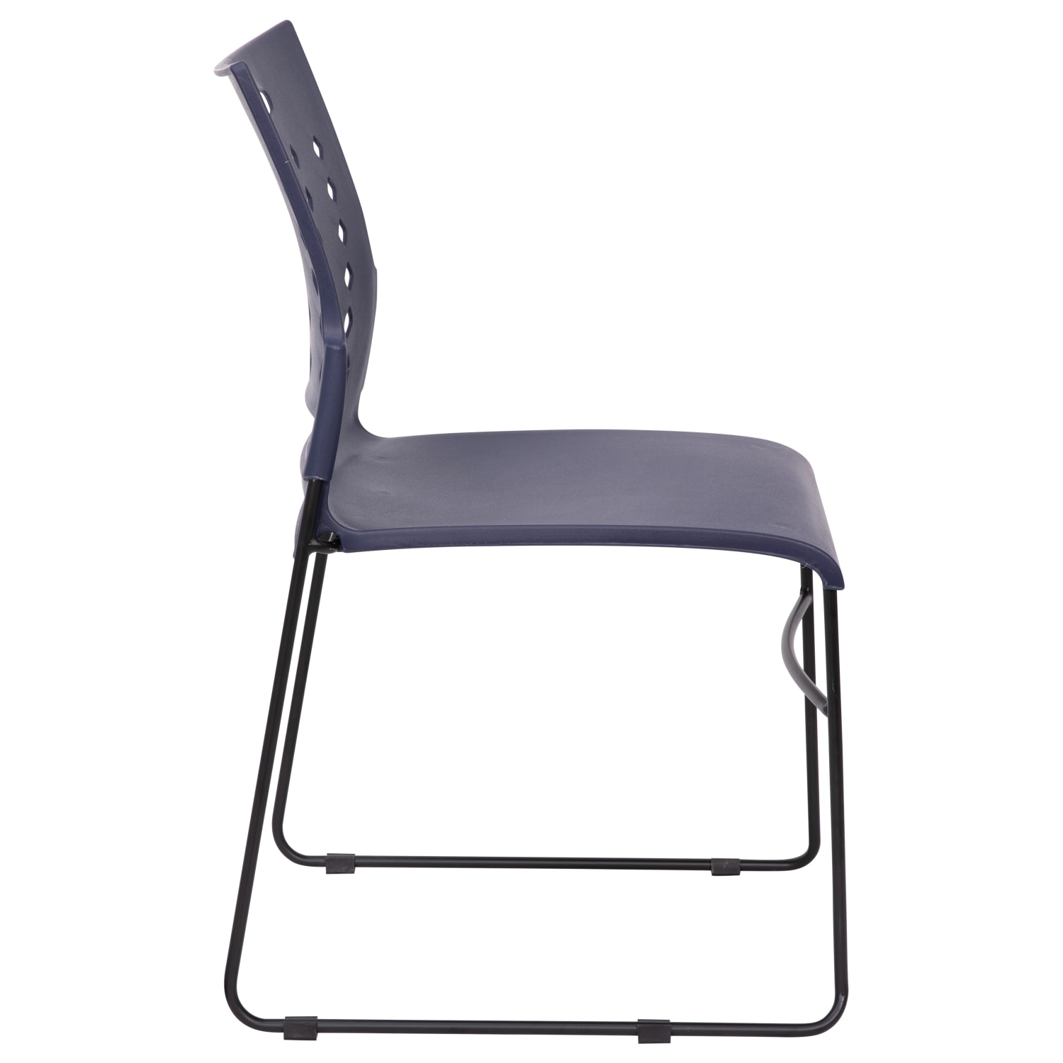 Flash Furniture Sled Base Stacking Chairs With Handles And Air Vent Backs Navy PopularChairscom