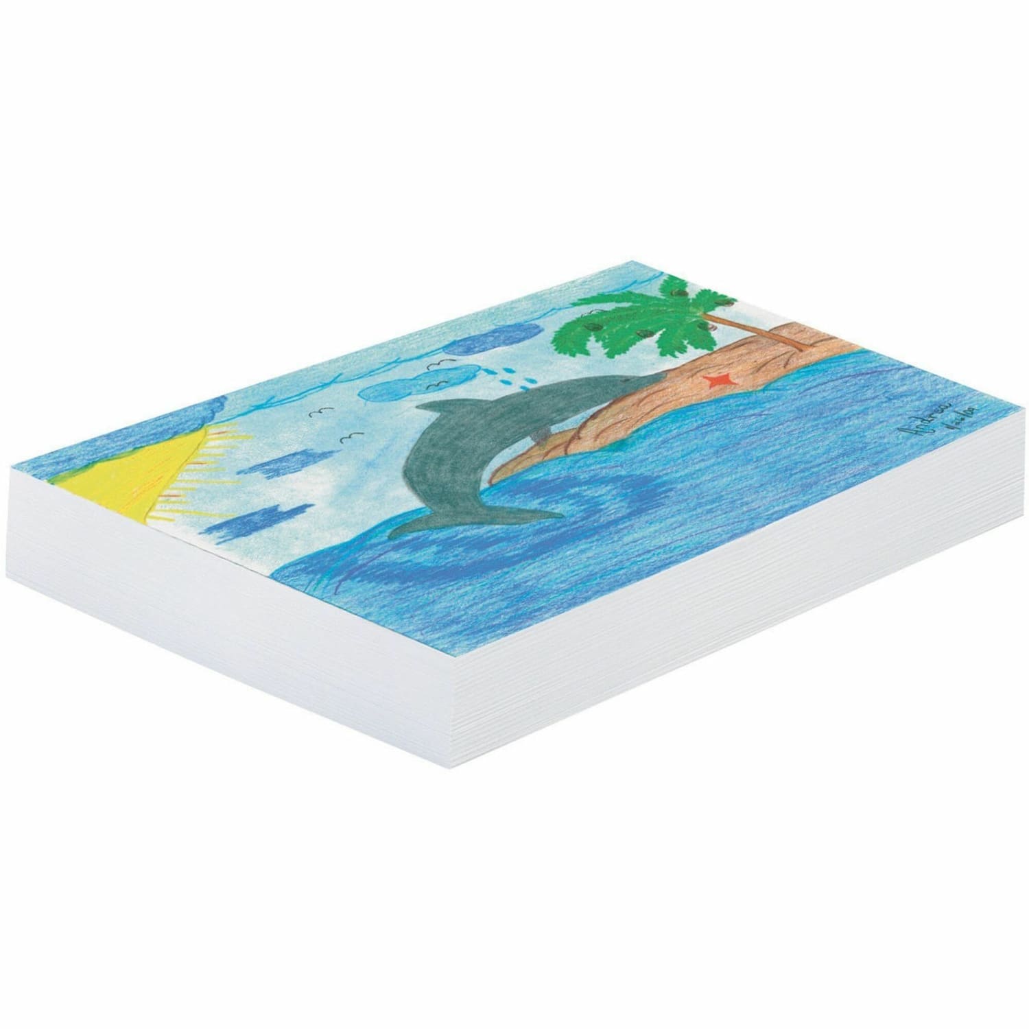 Pacon Plain White Newsprint Paper, 18in x 24in, Pack Of 500 Sheets - Image 3