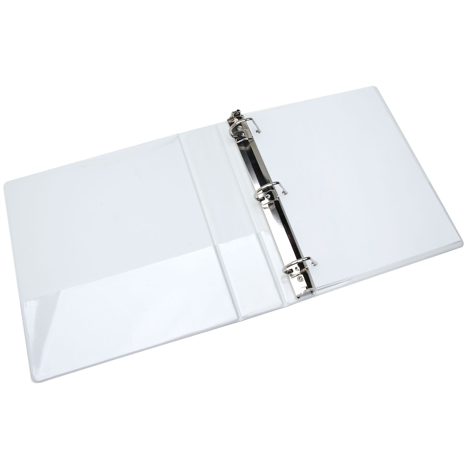 SKILCRAFT View 3-Ring Binder, 1 1/2in D-Rings, White (AbilityOne 7510-01-385-6711) - Image 3