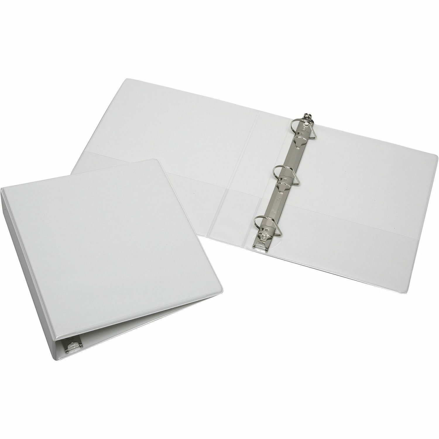 SKILCRAFT View 3-Ring Binder, 1 1/2in D-Rings, White (AbilityOne 7510-01-385-6711) - Image 4