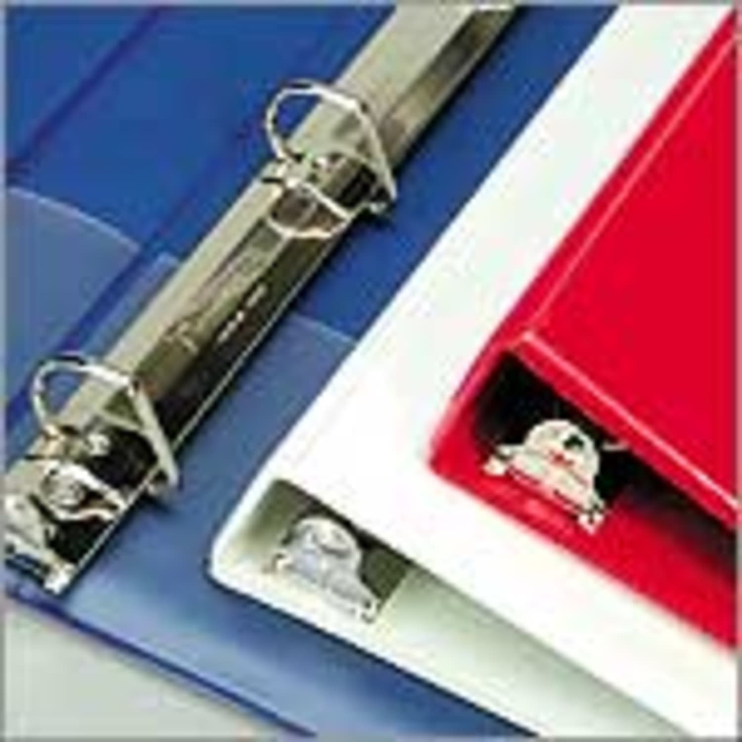 SKILCRAFT Slant D-Ring View Binder, 1 1/2in Rings, 8 1/2in x 11in, Red - Image 3