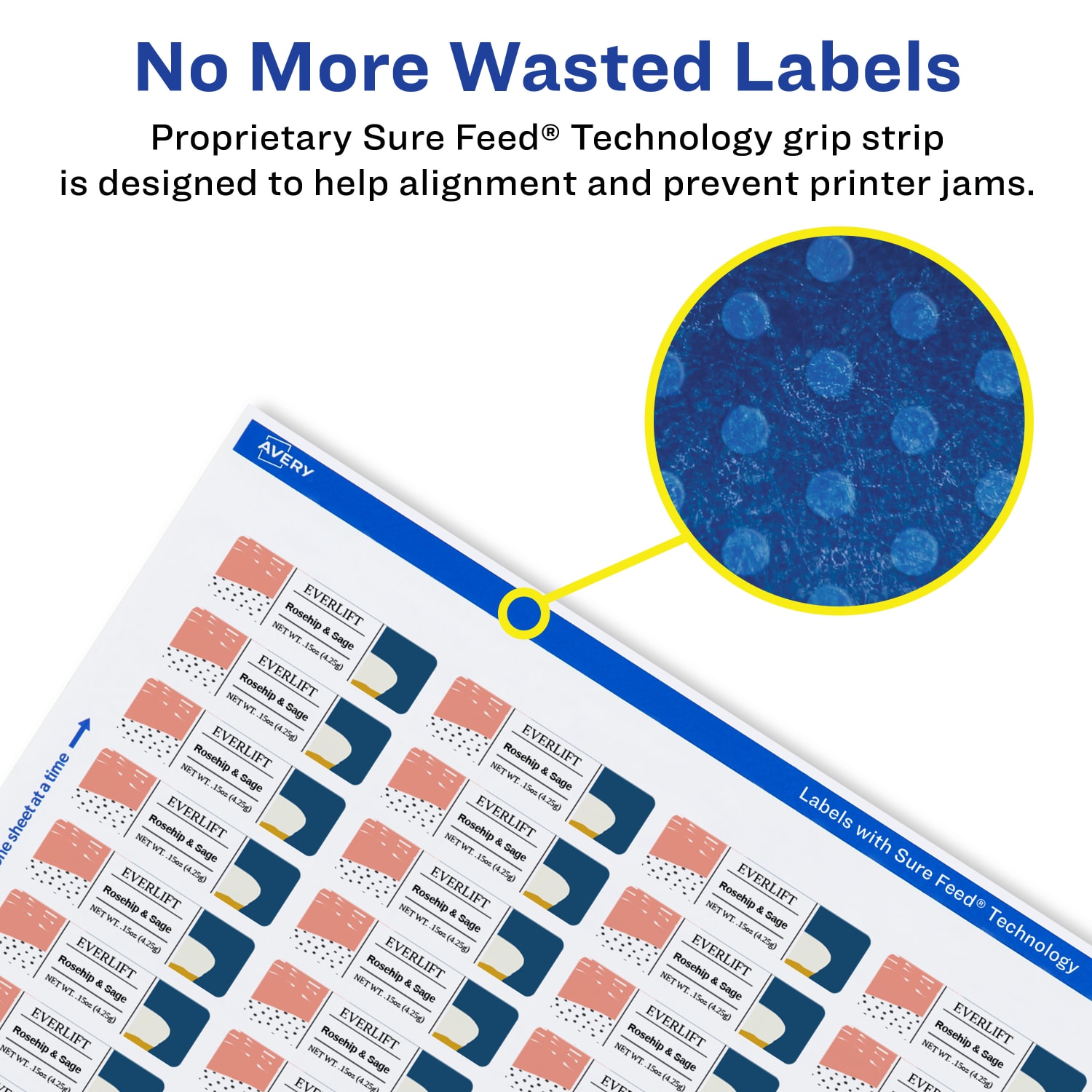 Avery Waterproof Permanent Labels With Sure Feed, 94203-WMF25, Rectangle, 1/2in x 1-3/4in, White, Pack Of 2,000 - Image 5