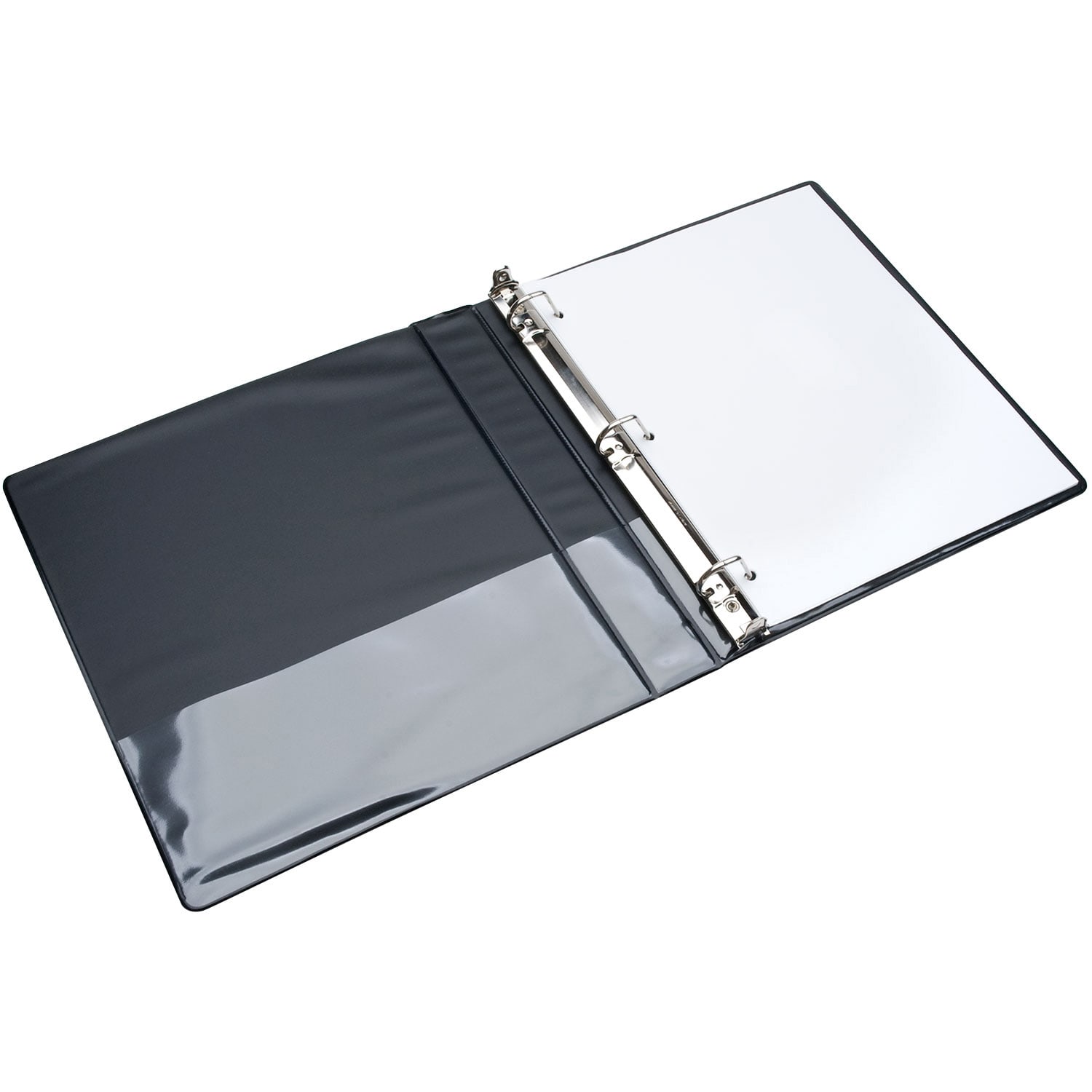 SKILCRAFT View 3-Ring Binder, 1in D-Rings, Black (AbilityOne 7510-01-420-8078) - Image 3