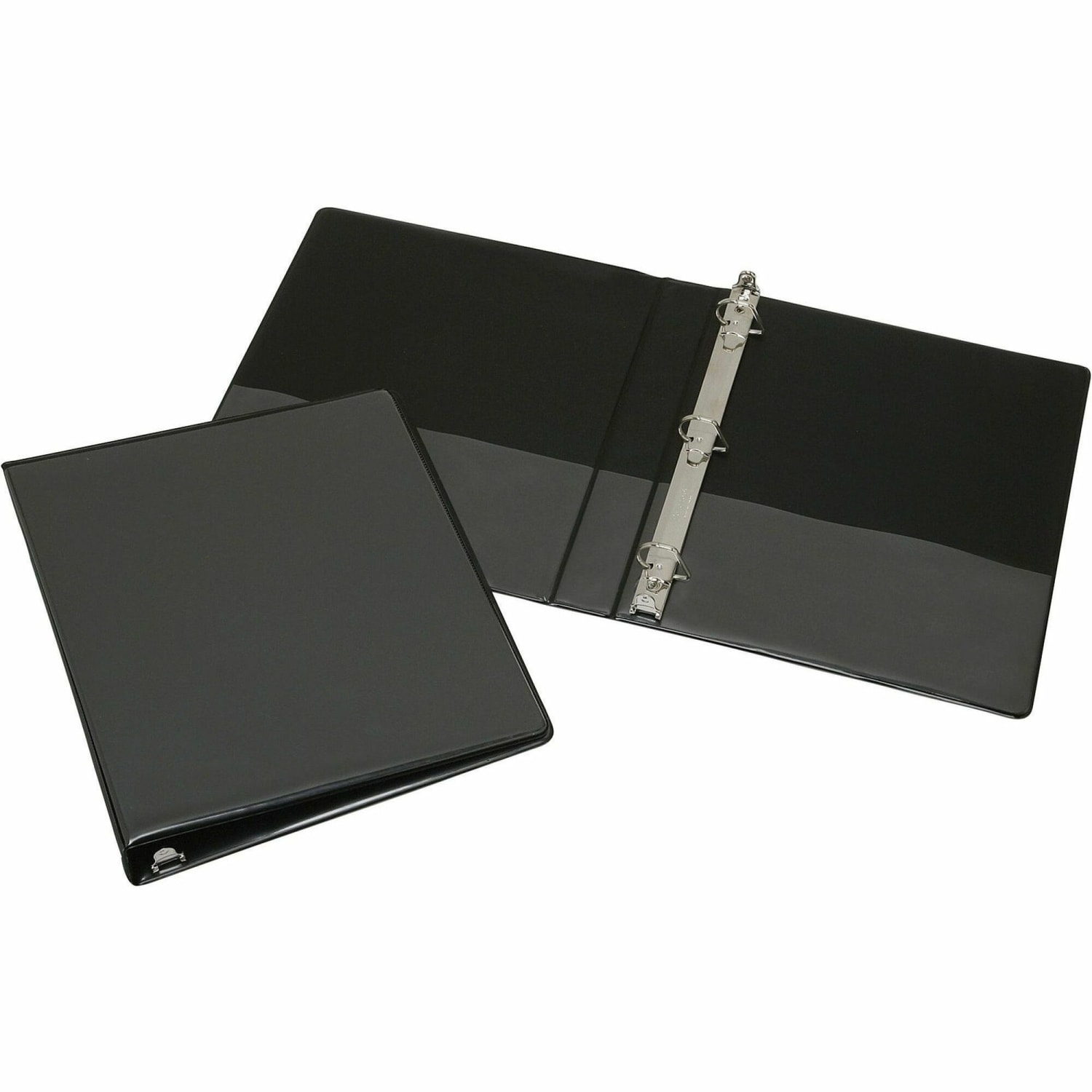 SKILCRAFT View 3-Ring Binder, 1in D-Rings, Black (AbilityOne 7510-01-420-8078) - Image 4