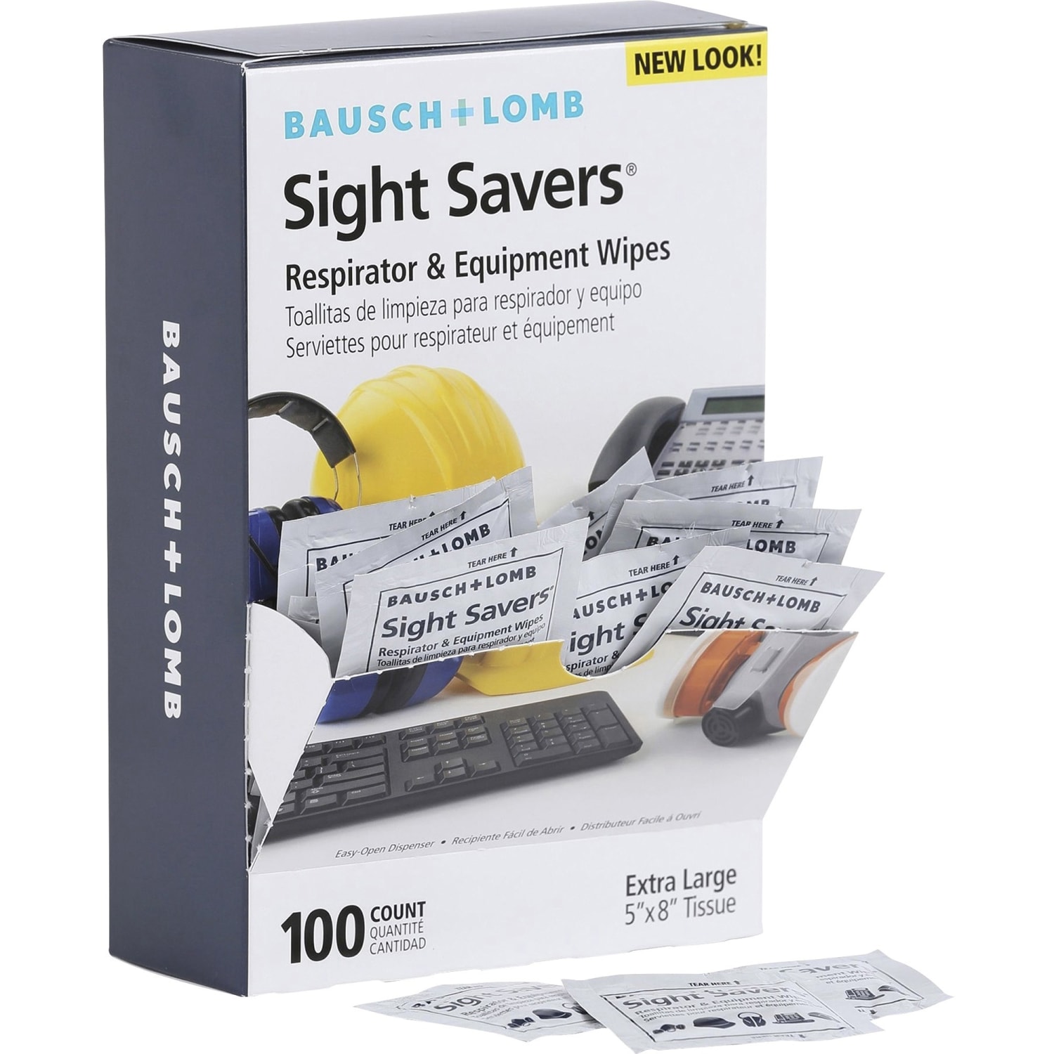 Bausch & Lomb Sight Savers XL Equipment Wipes - Wipe - 100 / Box - Image 3