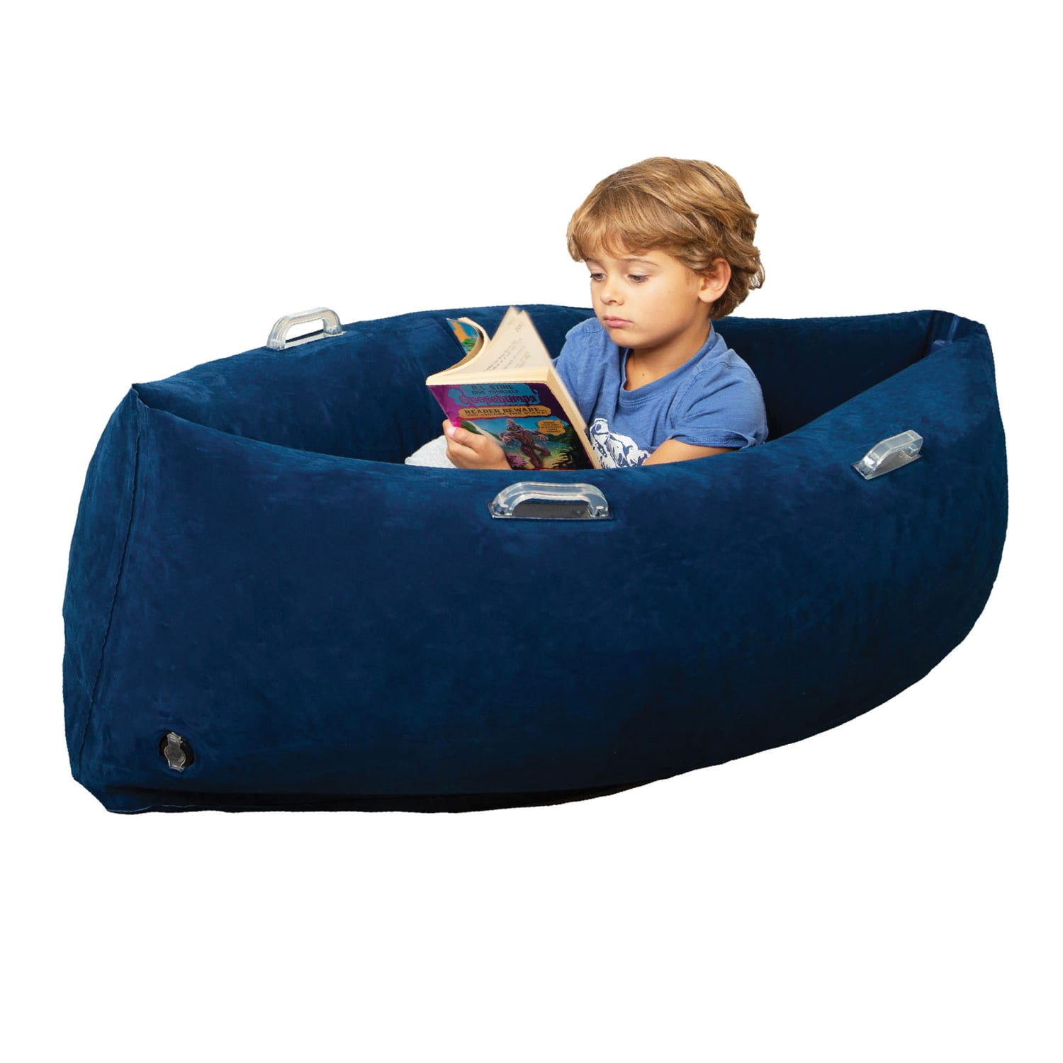 Bouncyband Comfy Hugging Peapod PVC Sensory Pod 17inH x 48inW x 2612inD Blue PopularChairscom Bouncyband Comfy Hugging Peapod PVC Sensory Pod 17inH x 48inW x 26 12inD Blue PopularChairscom
