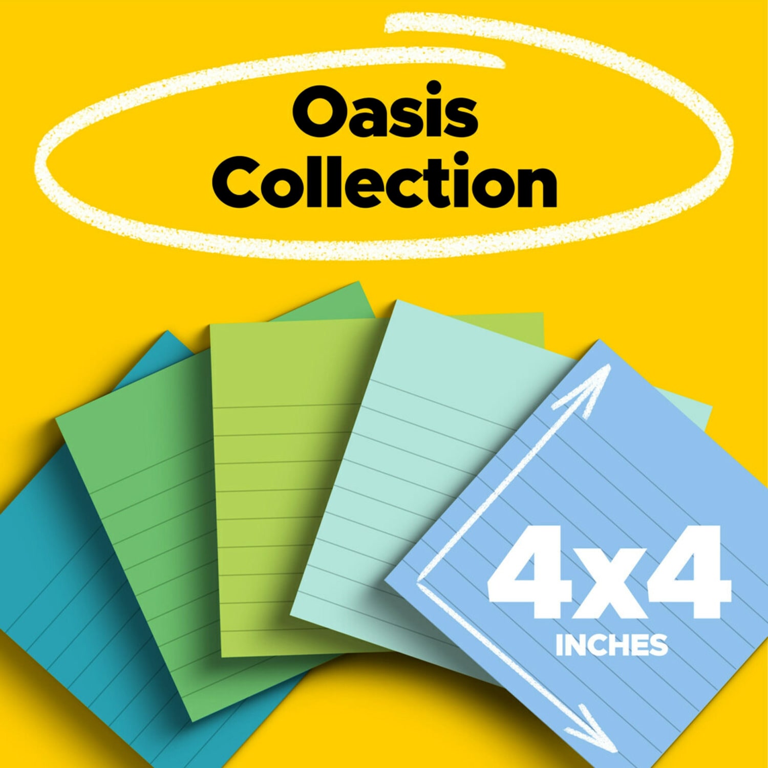 Post-it Super Sticky Notes, 6 Pads, 4 in x 4 in, 100% Recycled, 2x the Sticking Power, School Supplies and Office Products, Sticky Notes  - 675R6SST - Image 3