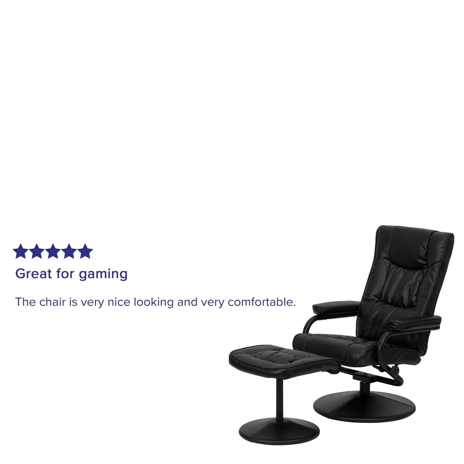 Flash Furniture Contemporary Recliner With Wrapped Base Ottoman Black PopularChairscom Flash Furniture Contemporary Recliner With Wrapped Base Ottoman Black PopularChairscom