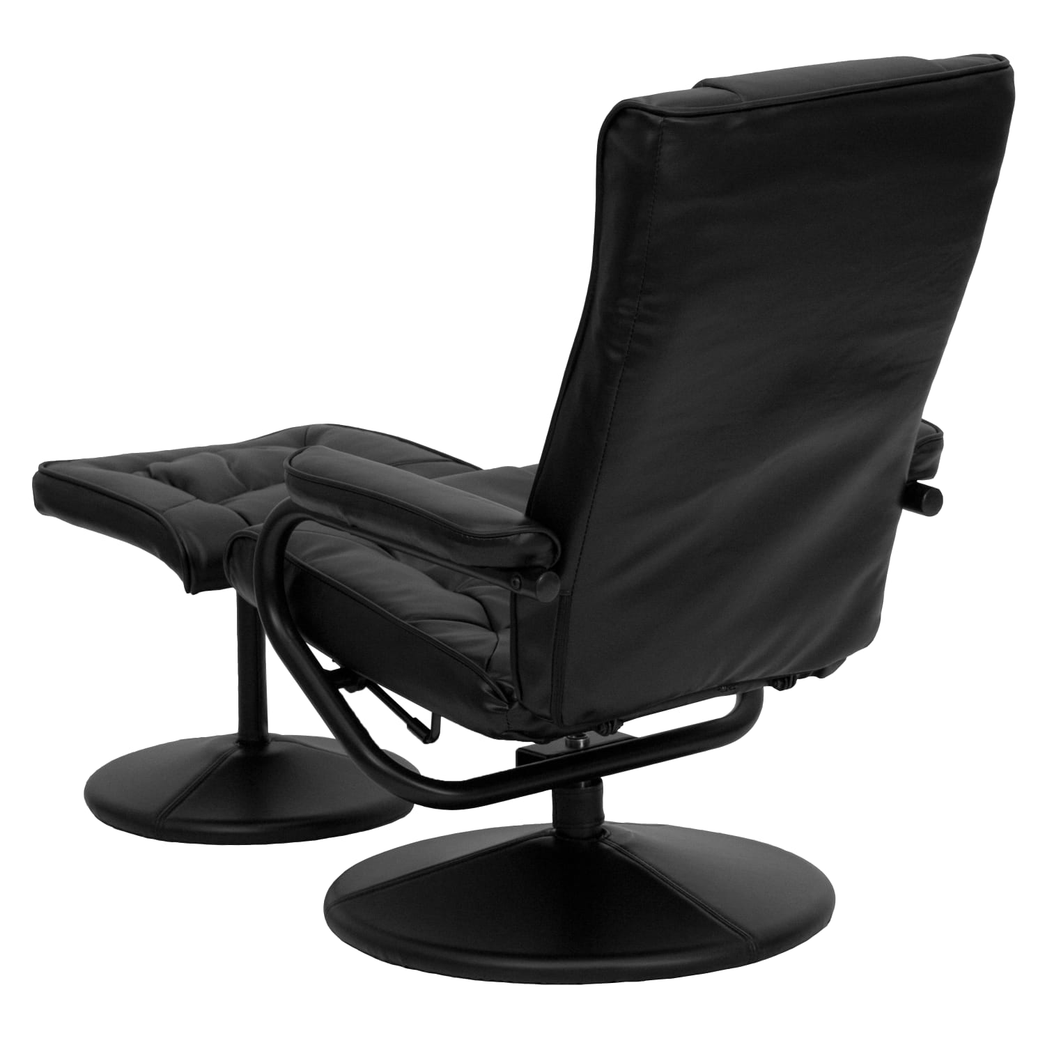 Flash Furniture Contemporary Recliner With Wrapped Base Ottoman Black PopularChairscom Flash Furniture Contemporary Recliner With Wrapped Base Ottoman Black PopularChairscom