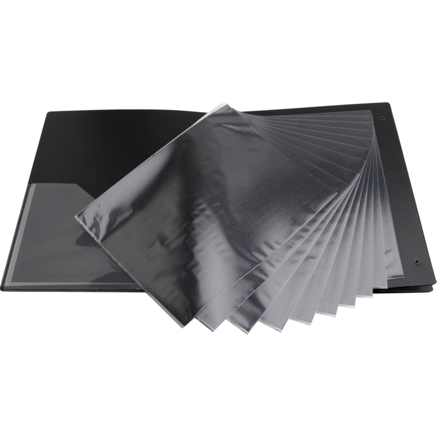 Business Source Presentation Binder, 1in Ring, 8 1/2in x 11in, Black - Image 4