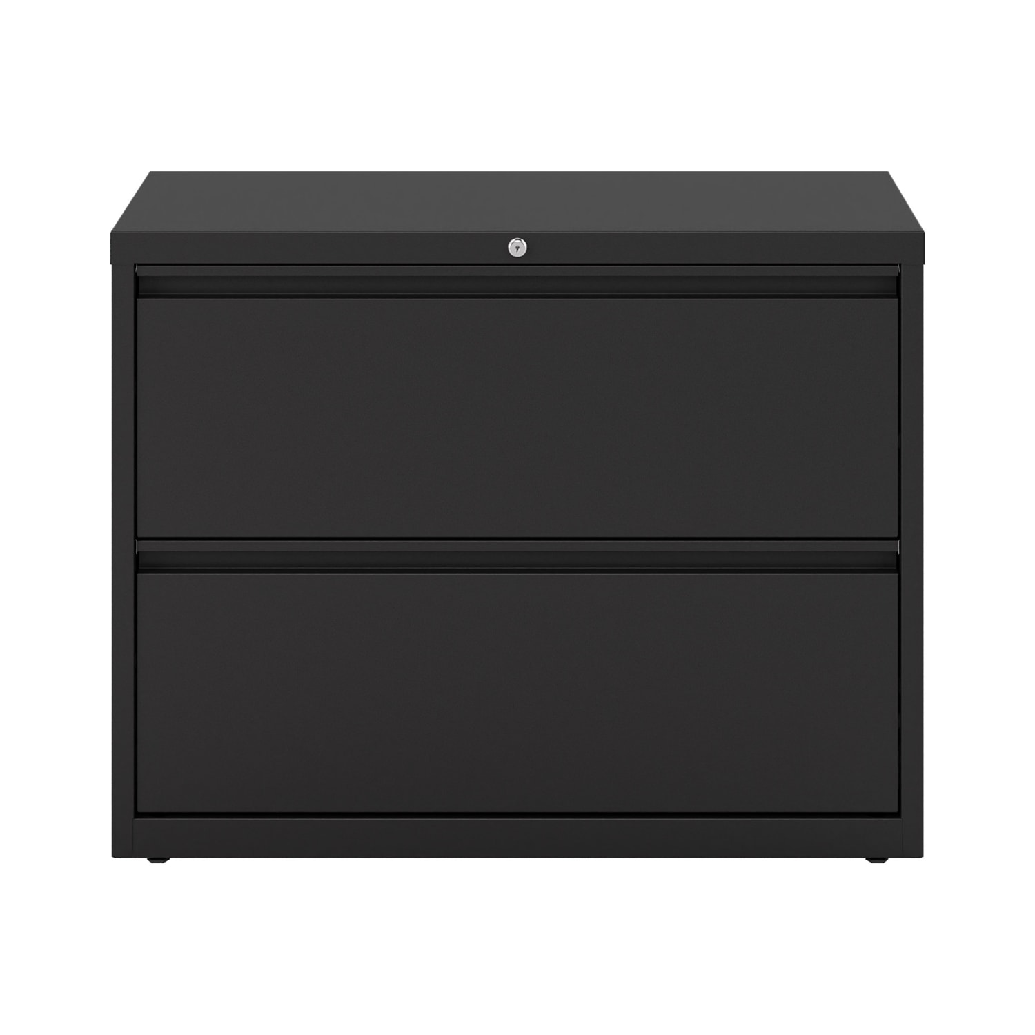 WorkPro 36inW x 18-5/8inD Lateral 2-Drawer File Cabinet, Black - Image 3