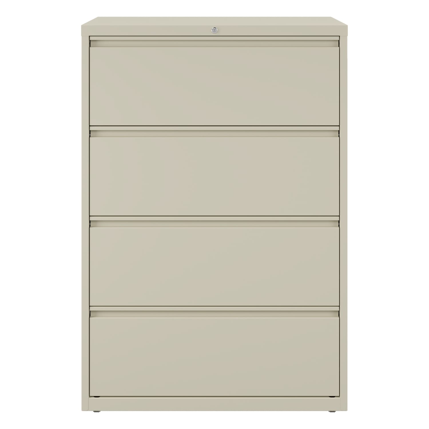 WorkPro 36inW x 18-5/8inD Lateral 4-Drawer File Cabinet, Putty - Image 3