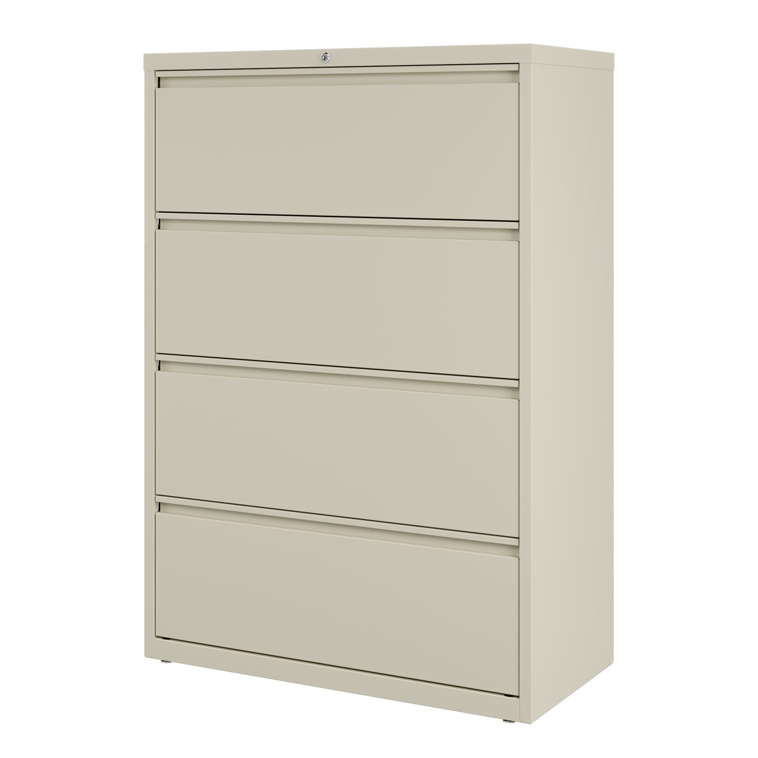 WorkPro 36inW x 18-5/8inD Lateral 4-Drawer File Cabinet, Putty - Image 4
