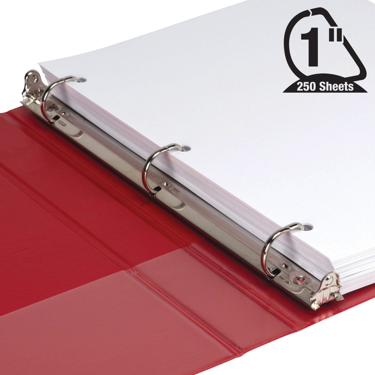 Samsill Clear View Cover Binders, 1in D-Rings, Letter Size (8 1/2in x 11in), Basic Assorted, Pack Of 4 - Image 3