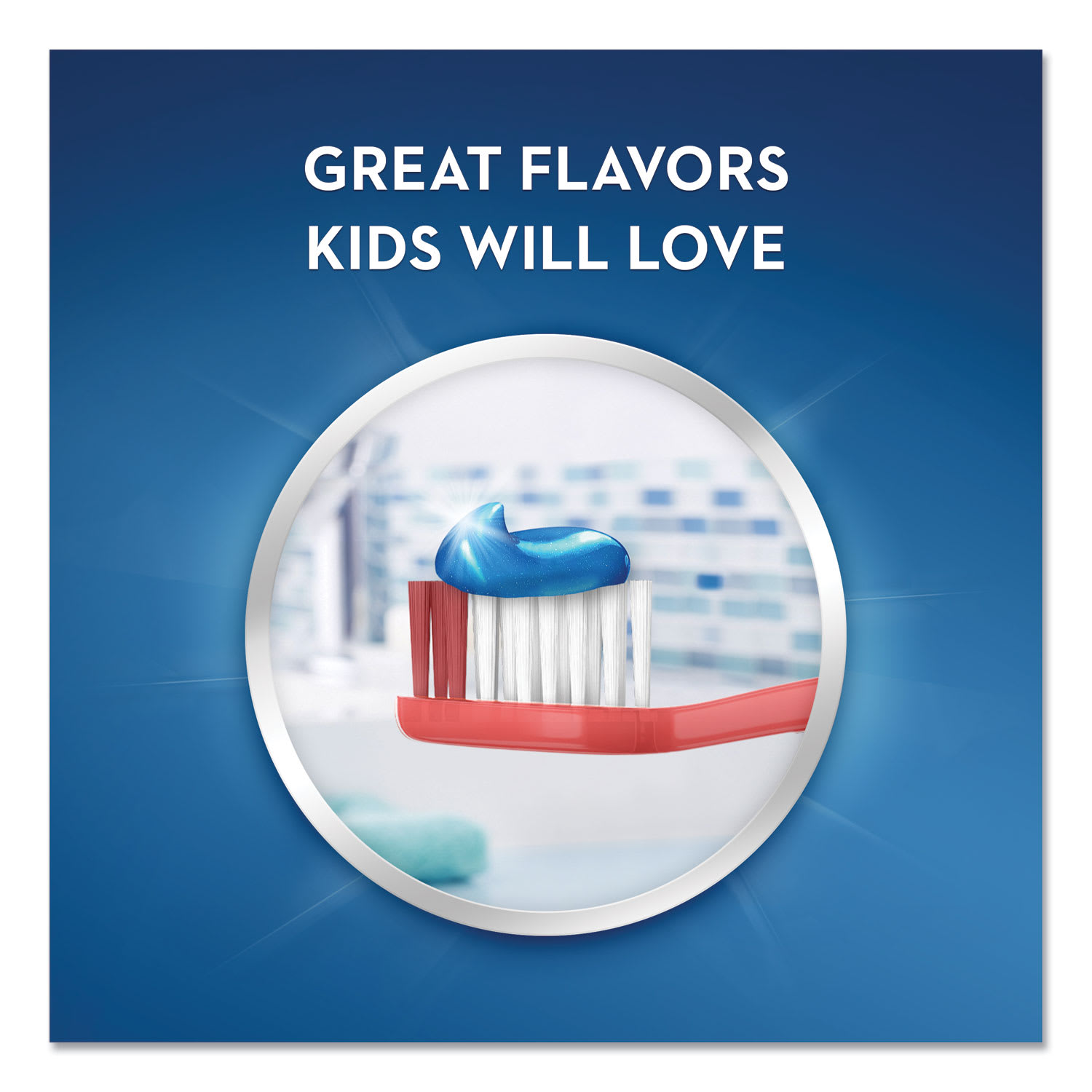 Crest Kids Sparkle Toothpaste, Blue, Bubblegum Flavor, 0.85 oz Tube, 72/Carton - Image 5