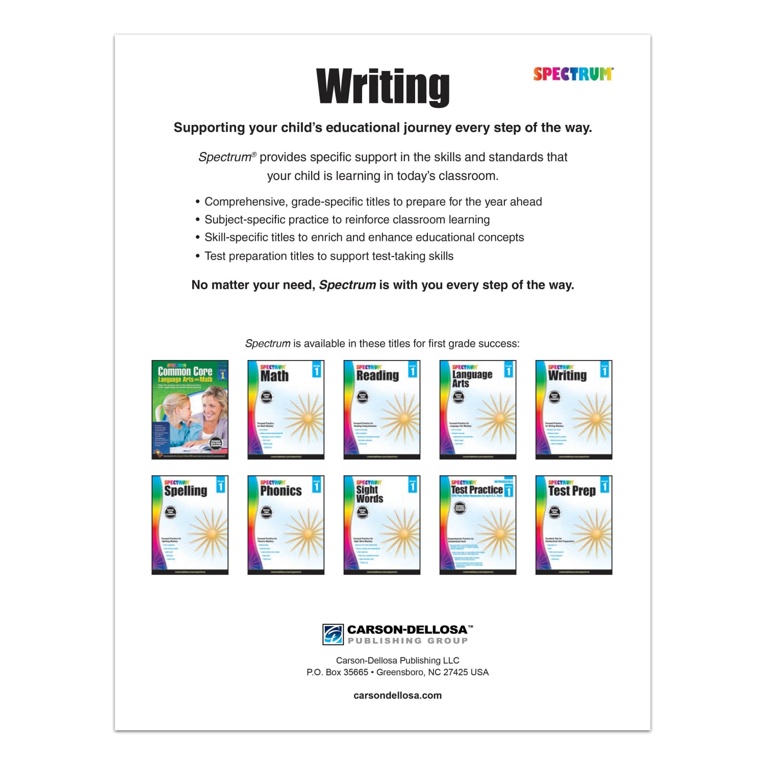 Spectrum Writing, Grade 1 - Image 4