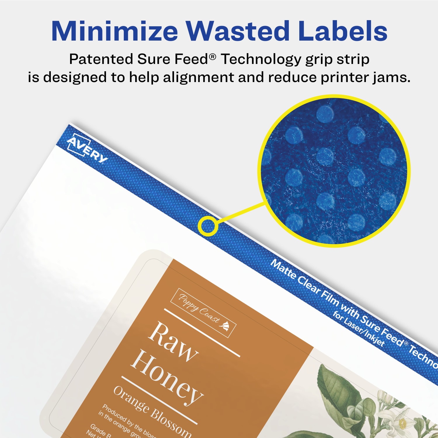 Avery Permanent Labels With Sure Feed, 94246-CMF25, Rectangle, 2-1/2in x 5in, Matte Clear, Pack Of 75 - Image 5