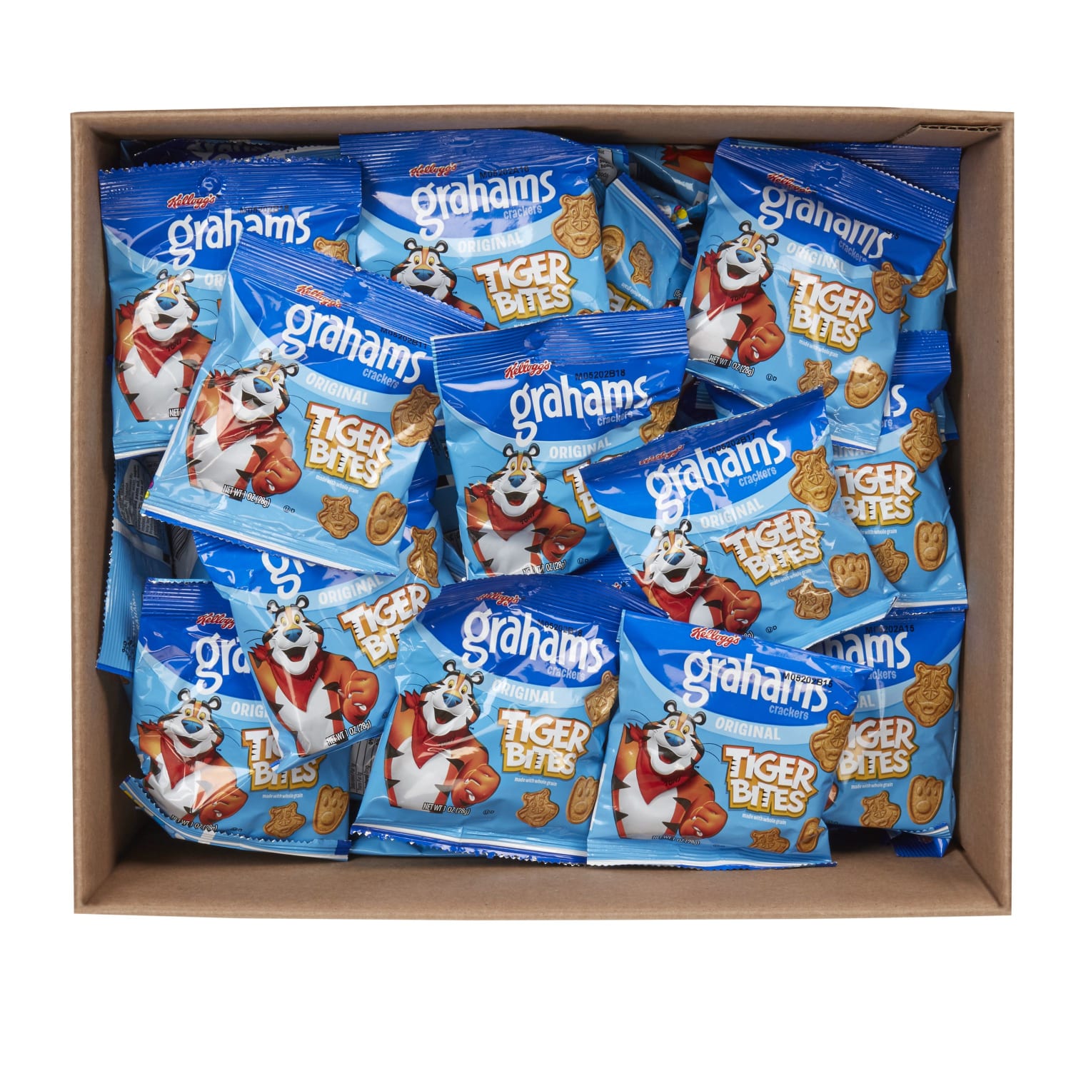 Kelloggs Grahams Tiger Bites, 1 Oz, Box Of 150 Pouches - Image 5