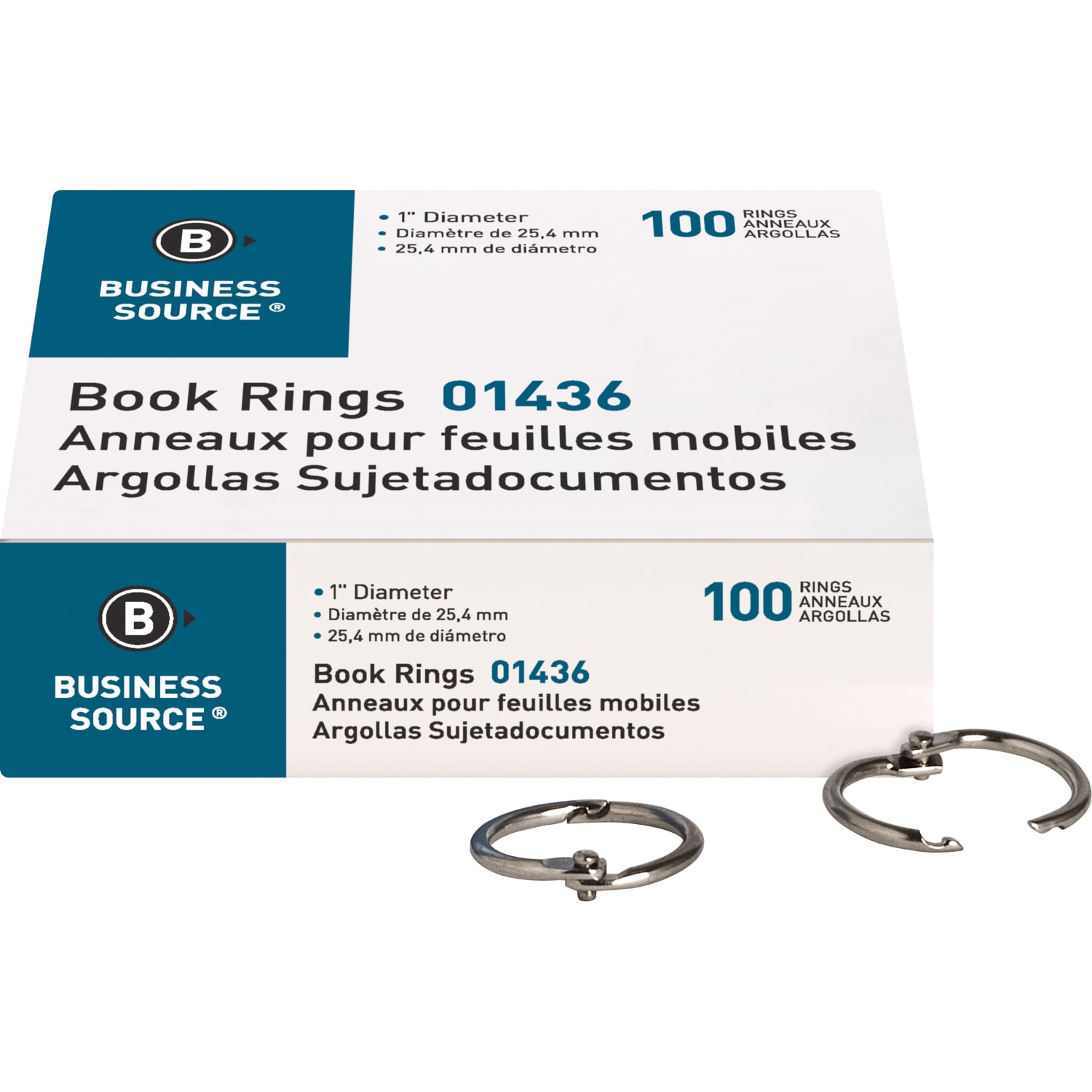 Sparco Book , 1in , Silver, Box Of 100 - Image 4