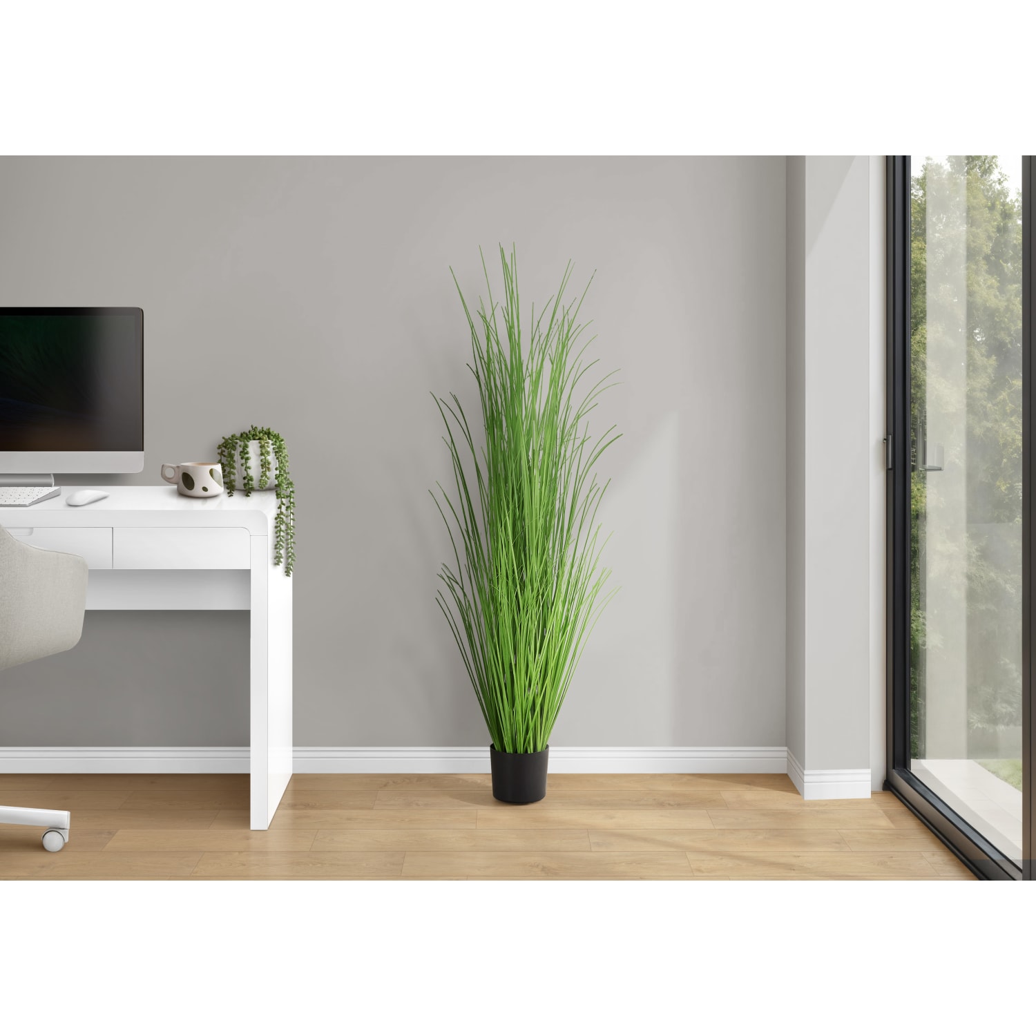 Monarch Specialties Kalan 47-1/4inH Artificial Plant With Pot, 47-1/4inH x 15inW x 15inD, Green - Image 3