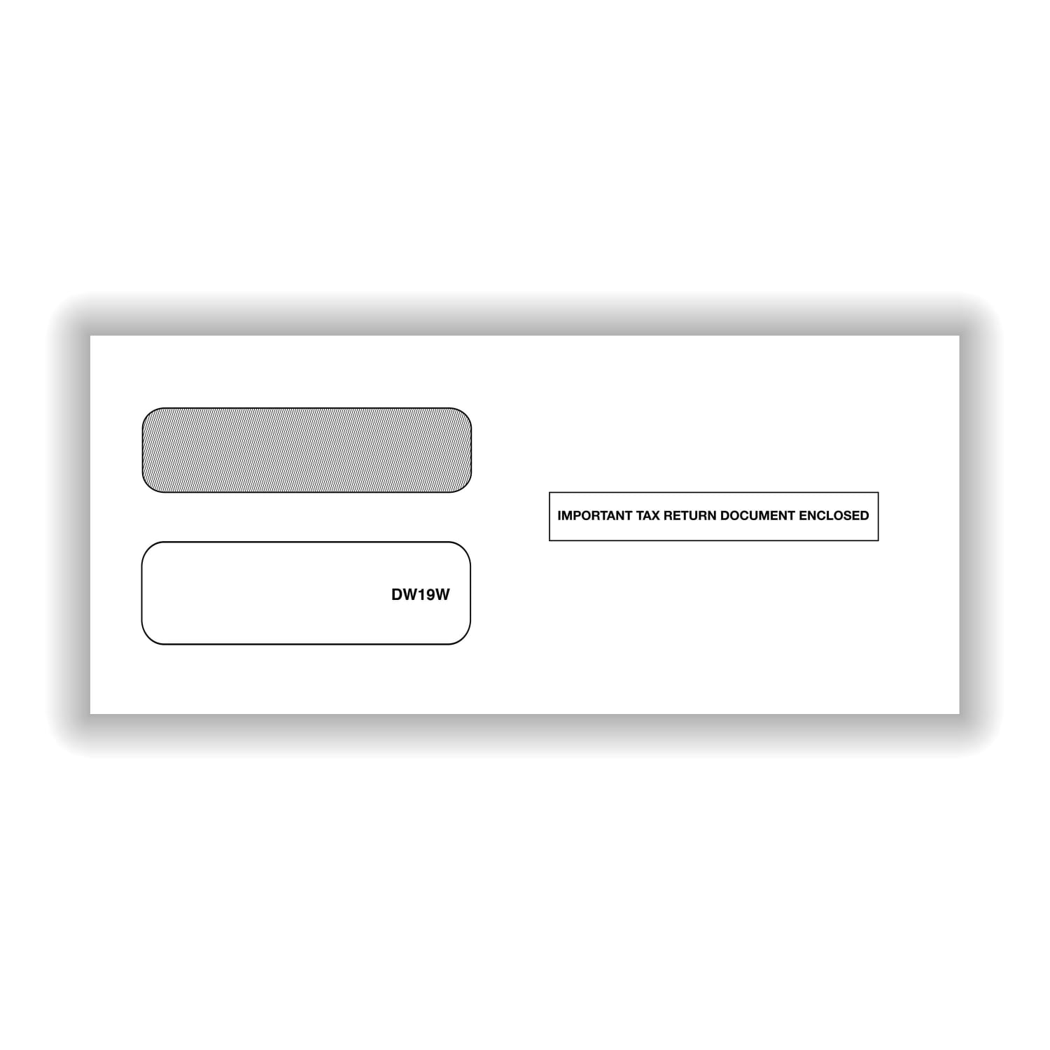 ComplyRight Double-Window Envelopes For 3-Up 1099 Tax Forms, 3-7/8in x 8-3/8in, Moisture-Seal, White, Pack Of 100 Envelopes