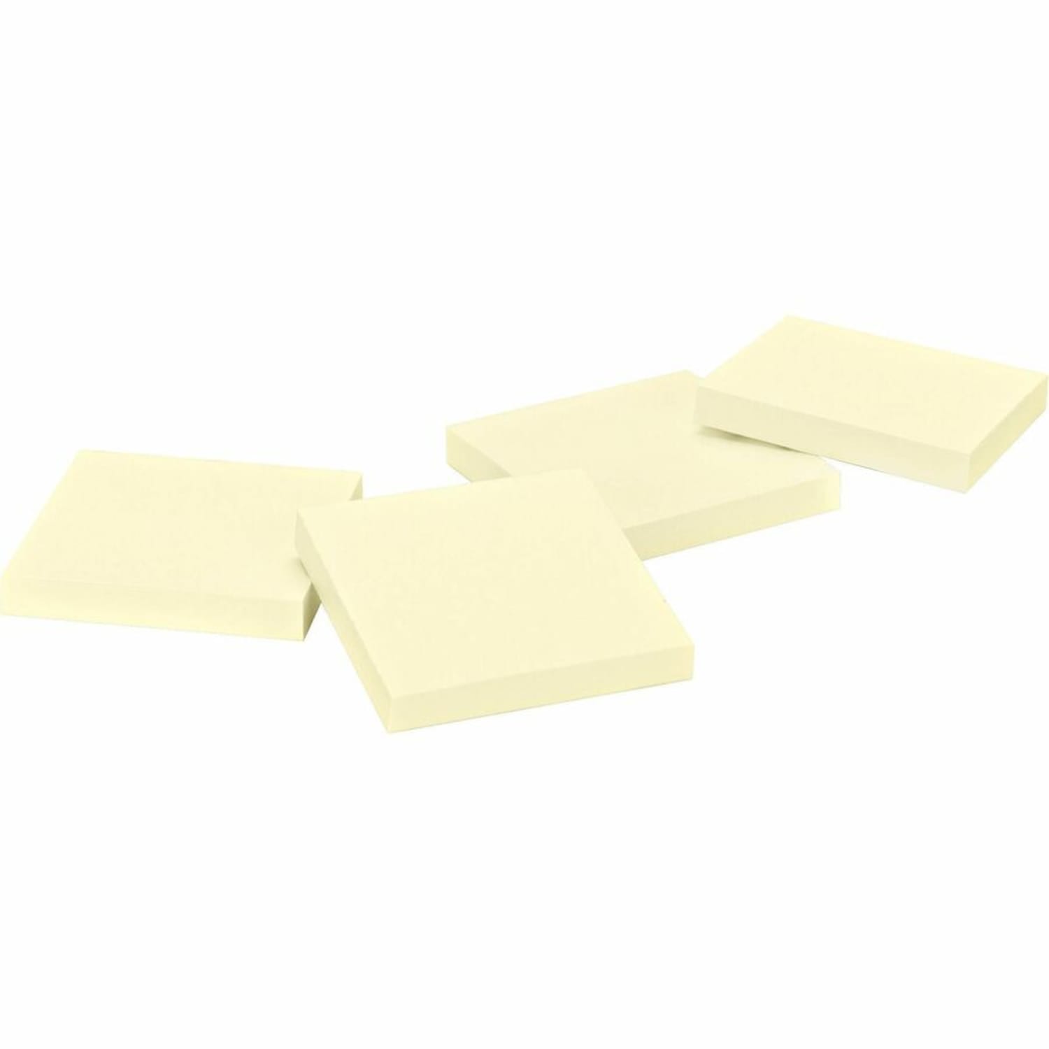 Business Source Yellow Repostionable Adhesive Notes - 3in Flag/Notex 3in Flag/Note - Square - Yellow - Repositionable, Solvent-free Adhesive - 24 / Pack - Image 3