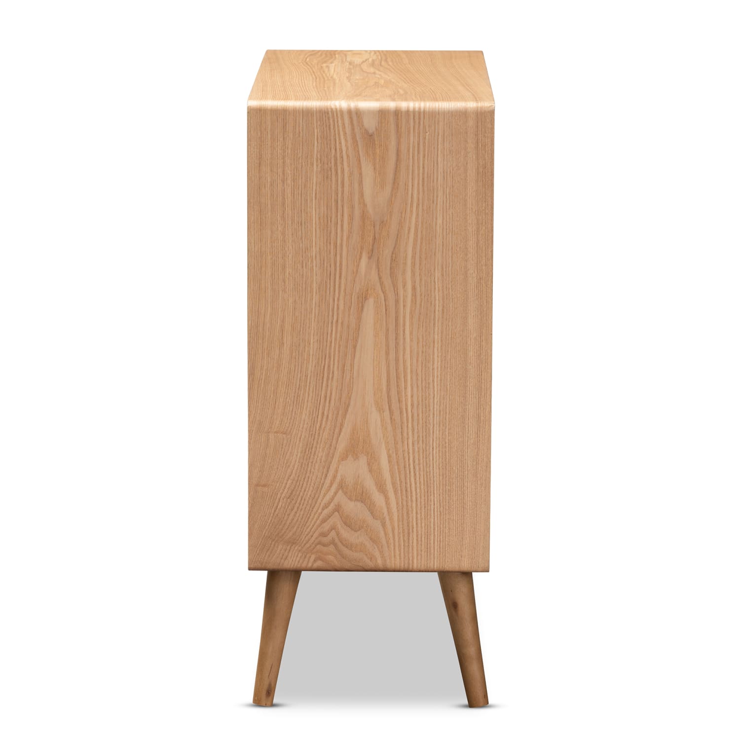 Baxton Studio Alina 4-Drawer Accent Storage Cabinet, Medium Oak - Image 5